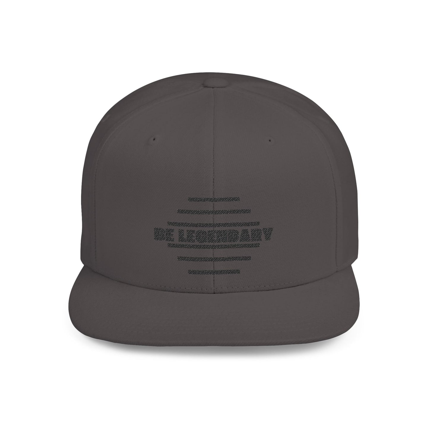 Be Legendary Flat Bill Snapback Cap - Stylish & Trendy Hat for Everyday Wear