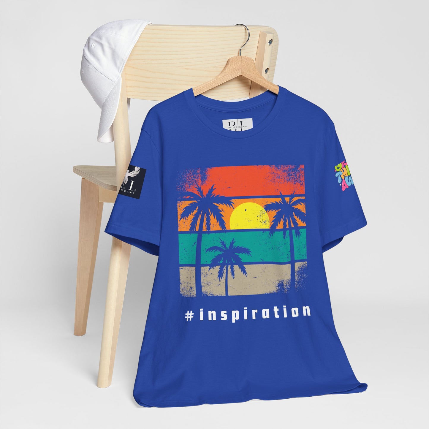 Be Legendary 'Dusk Till Damn" Sunset Inspiration Graphic Tee for Motivational Vibes