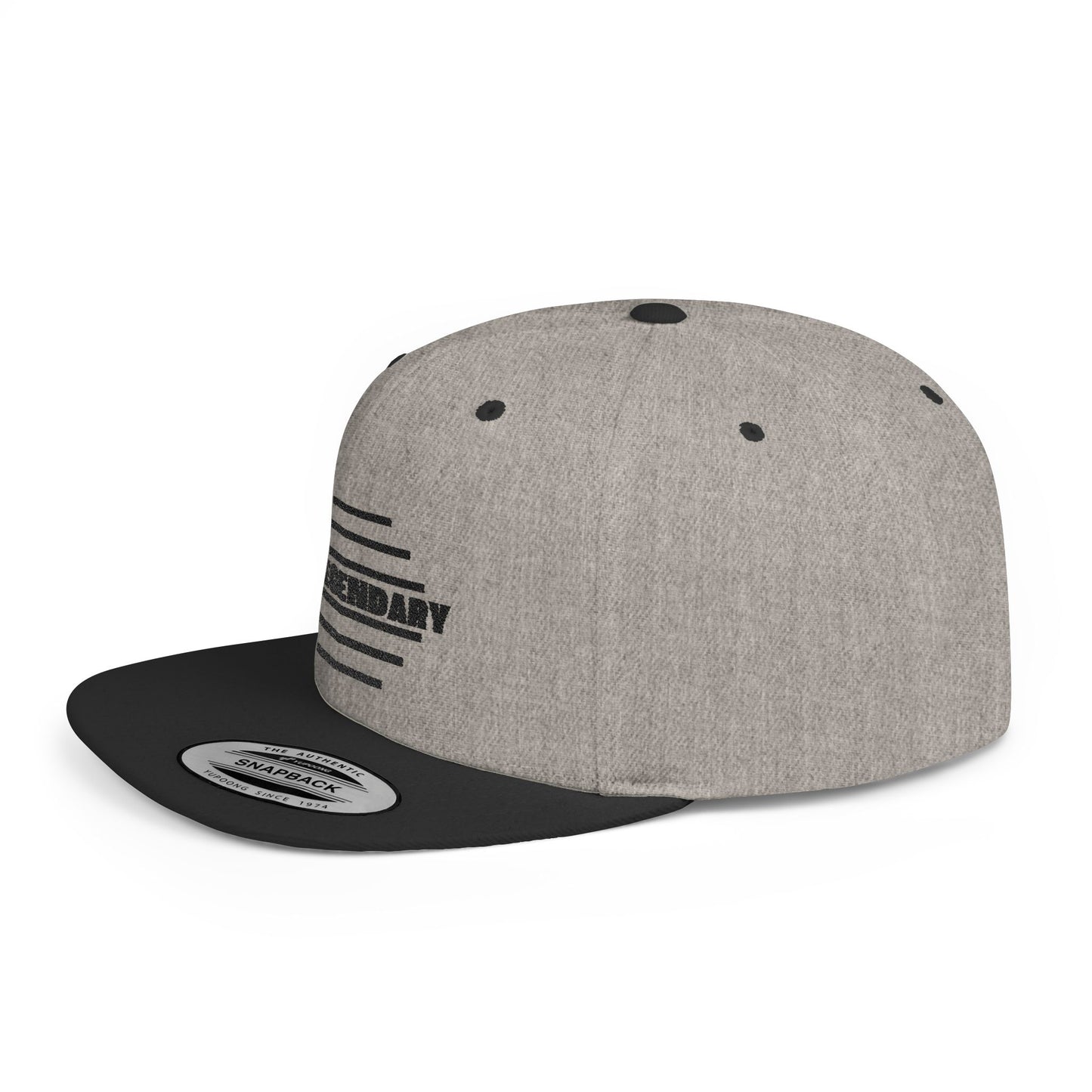 Be Legendary Flat Bill Snapback Cap - Stylish & Trendy Hat for Everyday Wear