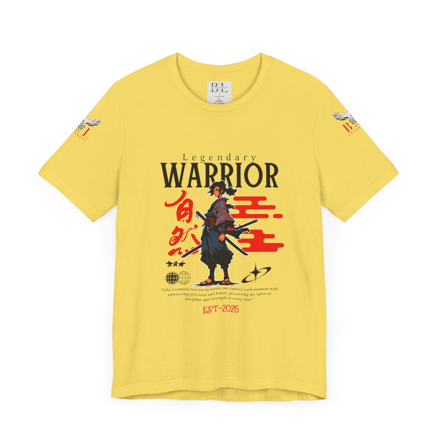 Be Legendary "Samurai Warrior" Unisex Tee – Legendary 2025 Graphic T-Shirt
