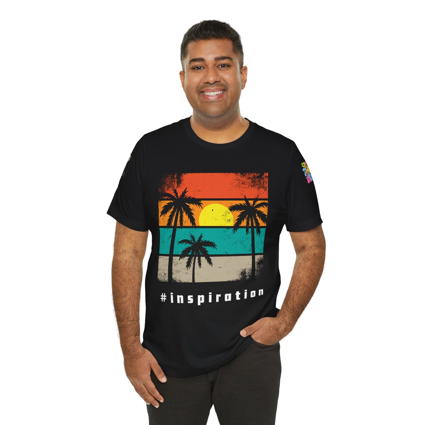 Be Legendary 'Dusk Till Damn" Sunset Inspiration Graphic Tee for Motivational Vibes