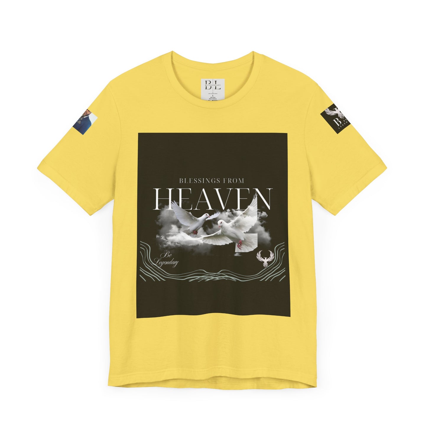 Be Legendary "When Doves Fly" Unisex Heavenly Doves Jersey Short Sleeve Tee
