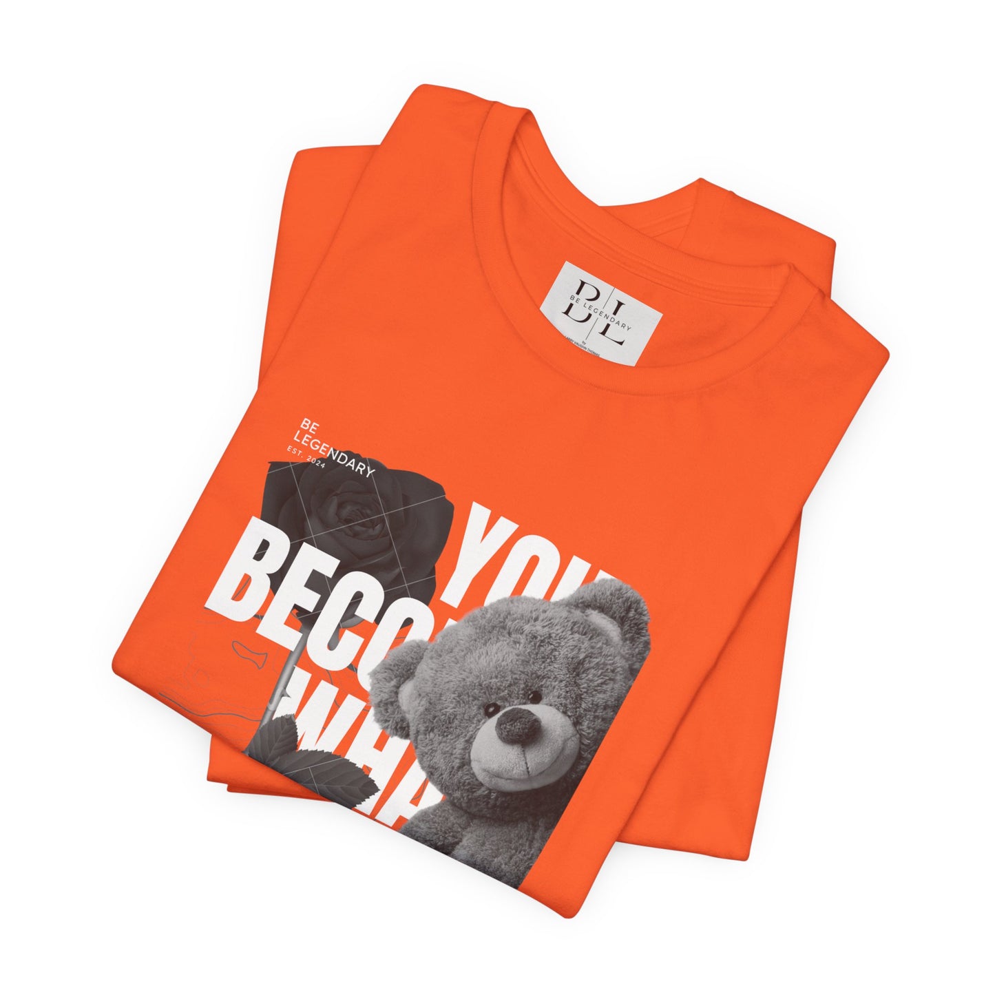 Be Legendary "T-Bear" Inspirational Bear Graphic Tee - You Become What You Believe