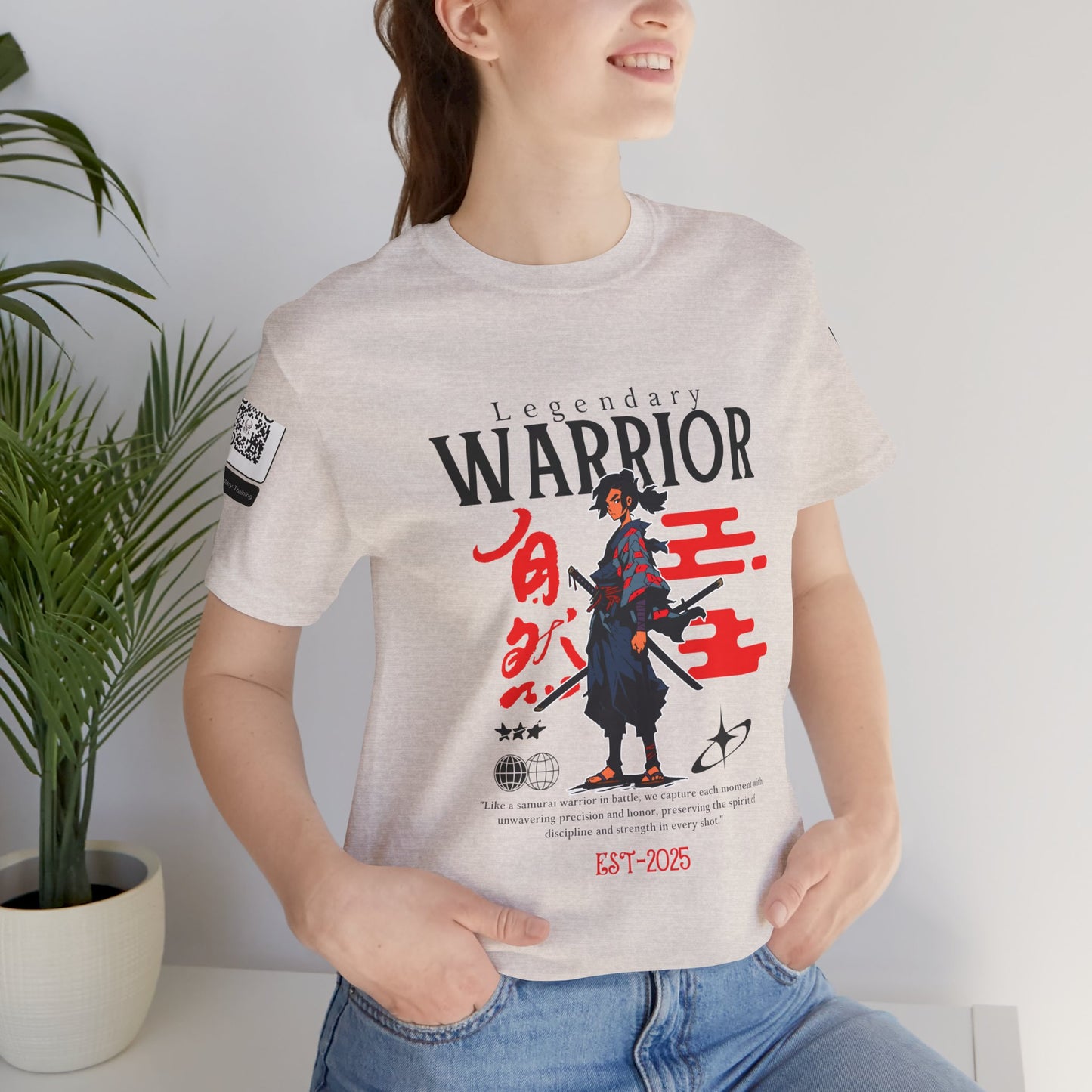 Samurai Warrior Unisex Tee - Bold Graphic T-Shirt for Anime Fans
