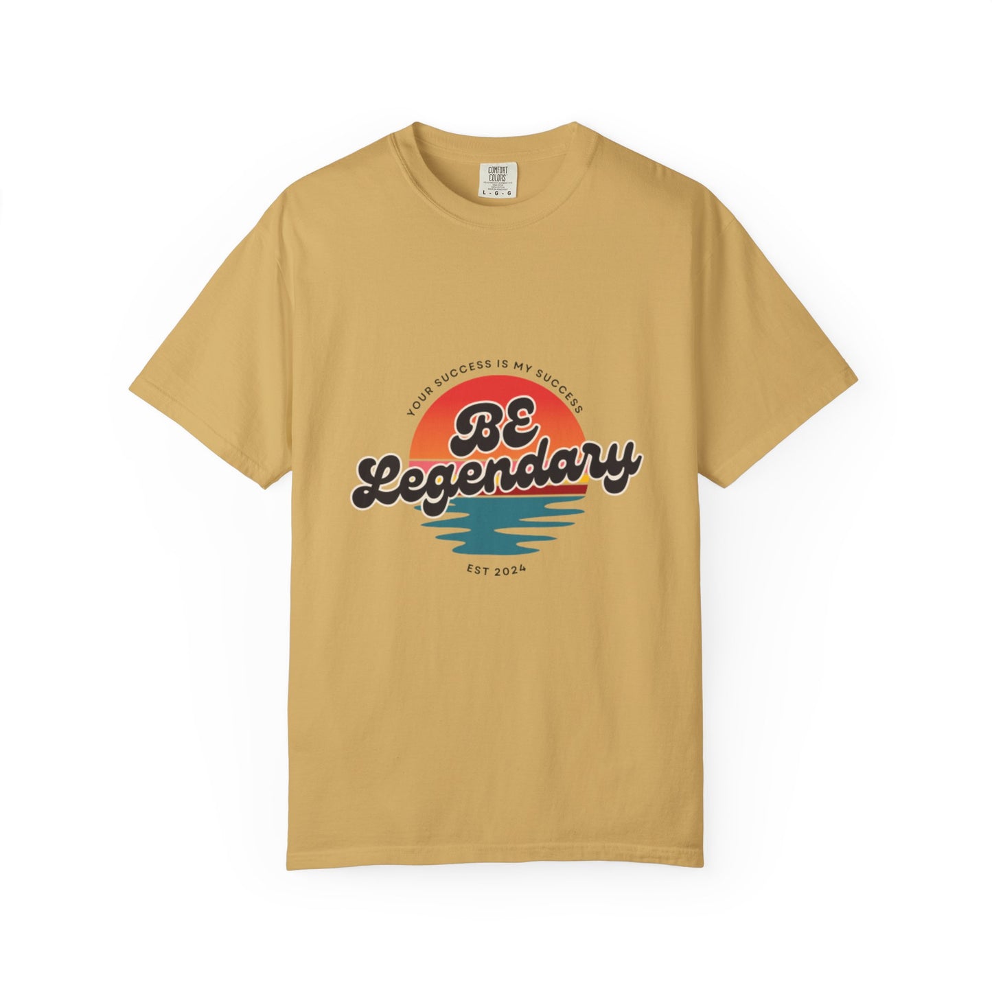 Be Legendary Unisex "Walk On Water" -Dyed T-Shirt – Motivational Tee for Success