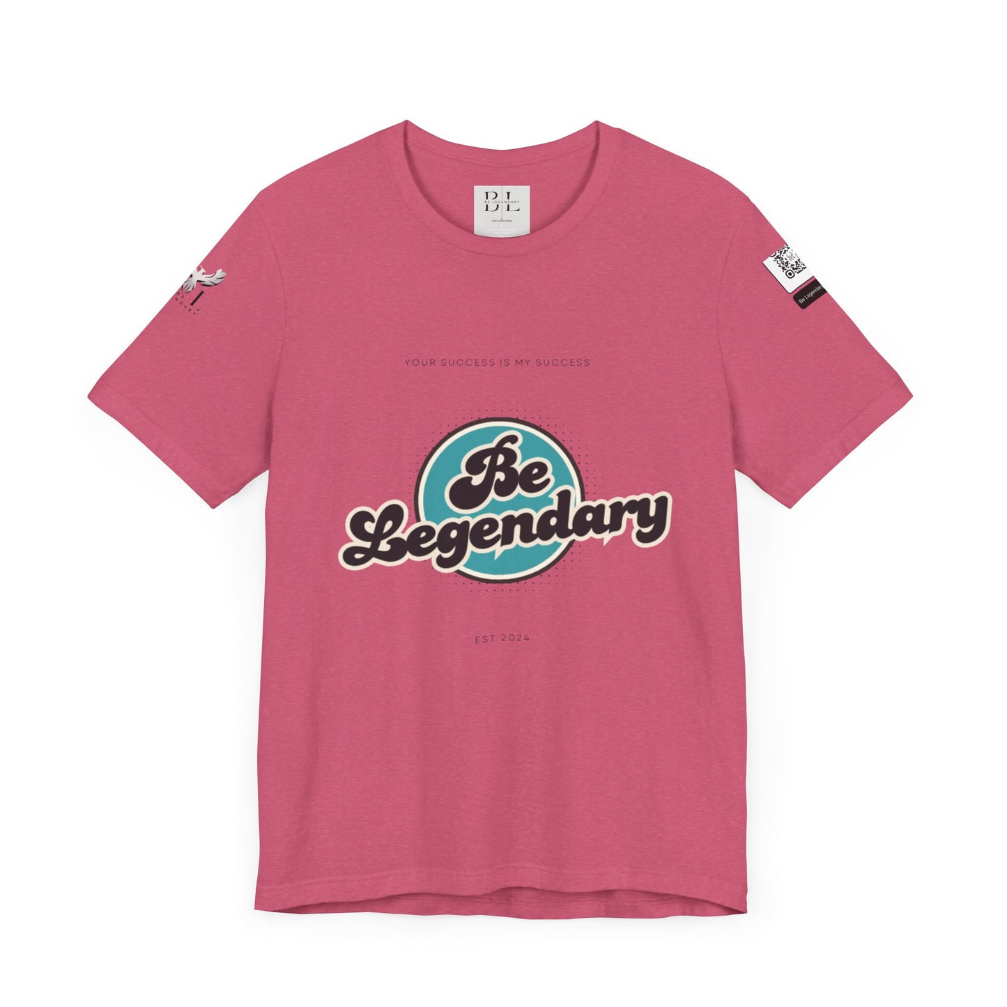 Be Legendary Unisex "Blue Moon" Jersey Short Sleeve Tee - Motivational T-Shirt for Success