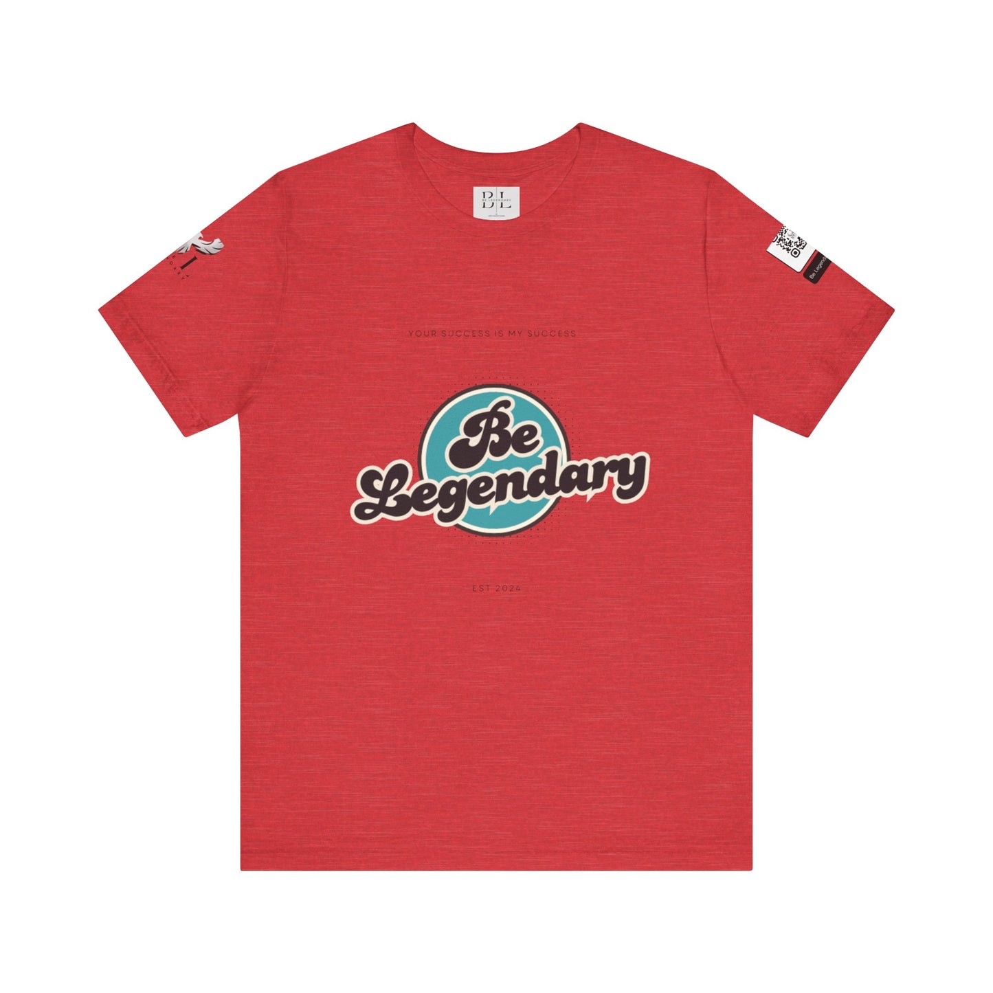 Be Legendary Unisex "Blue Moon" Jersey Short Sleeve Tee - Motivational T-Shirt for Success