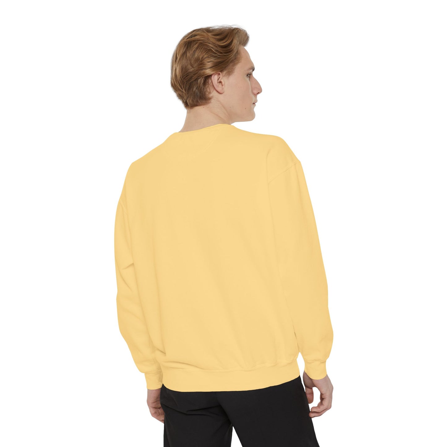Be Legendary Unisex Garment-Dyed Sweatshirt with Elegant Graphic Design
