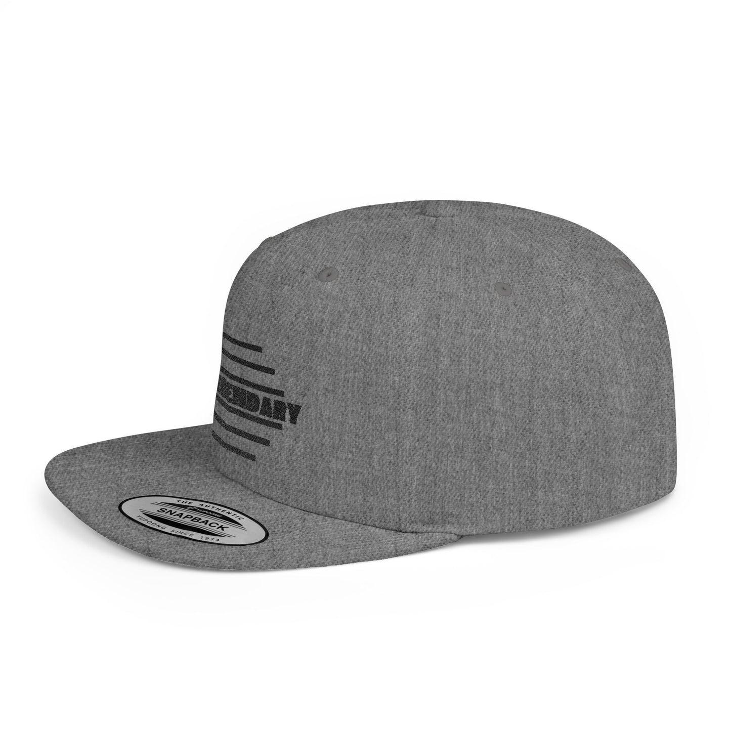 Be Legendary Flat Bill Snapback Cap - Stylish & Trendy Hat for Everyday Wear