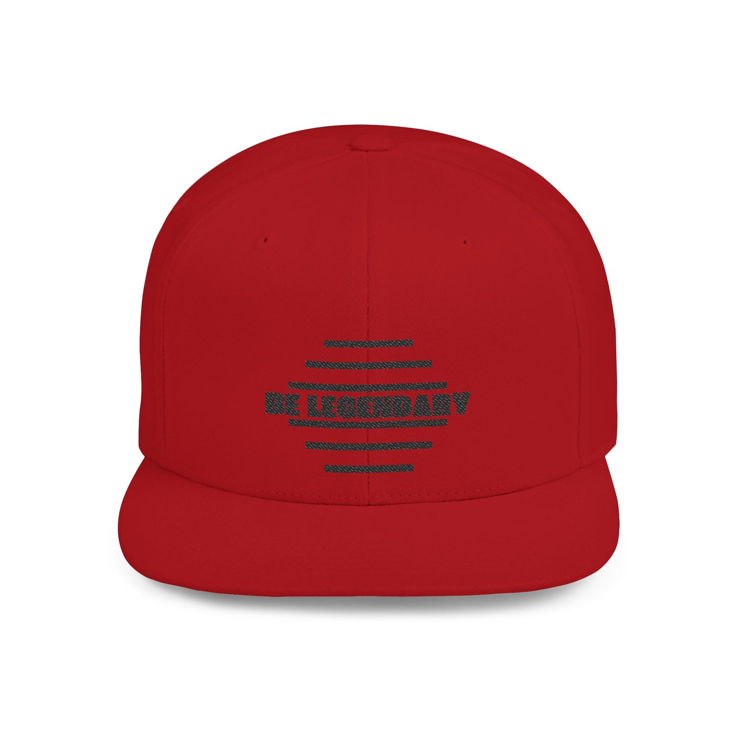 Be Legendary Flat Bill Snapback Cap - Stylish & Trendy Hat for Everyday Wear