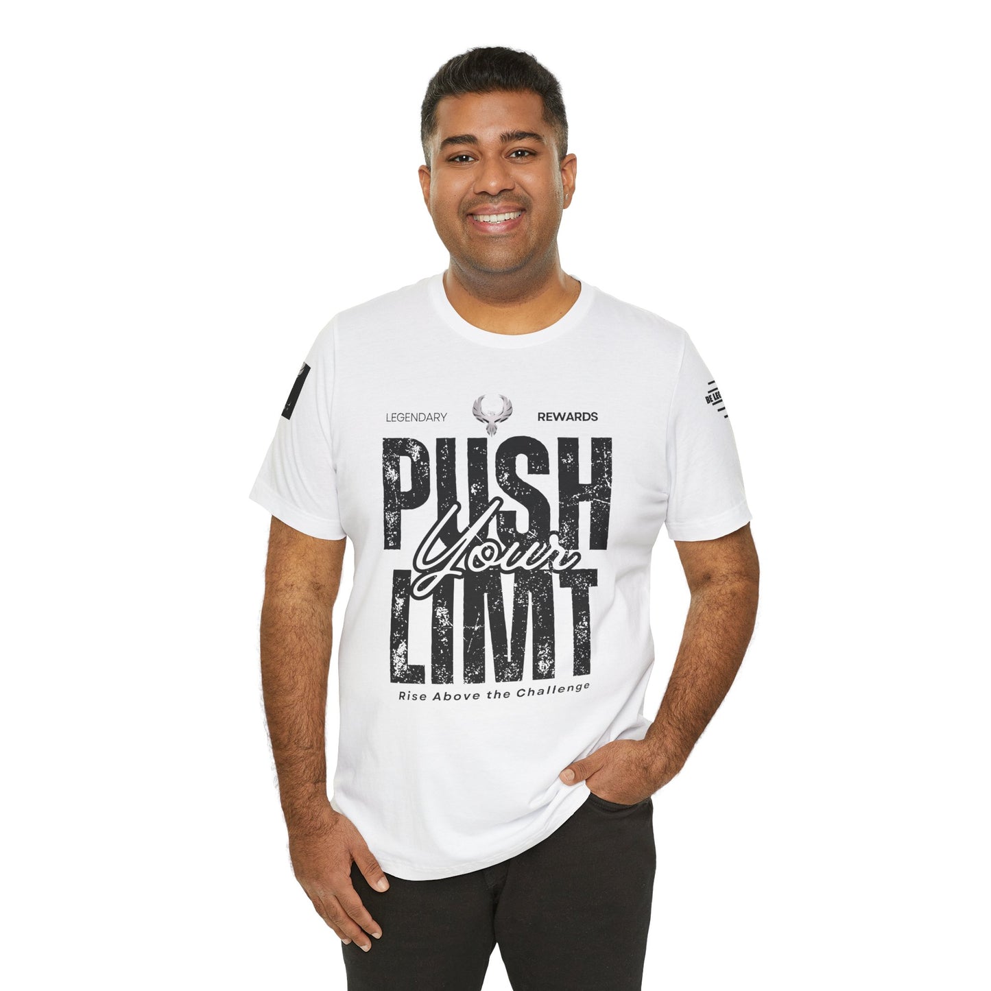 Be Legendary "Push It" Motivational Short Sleeve Tee - 'Push Your Limit'