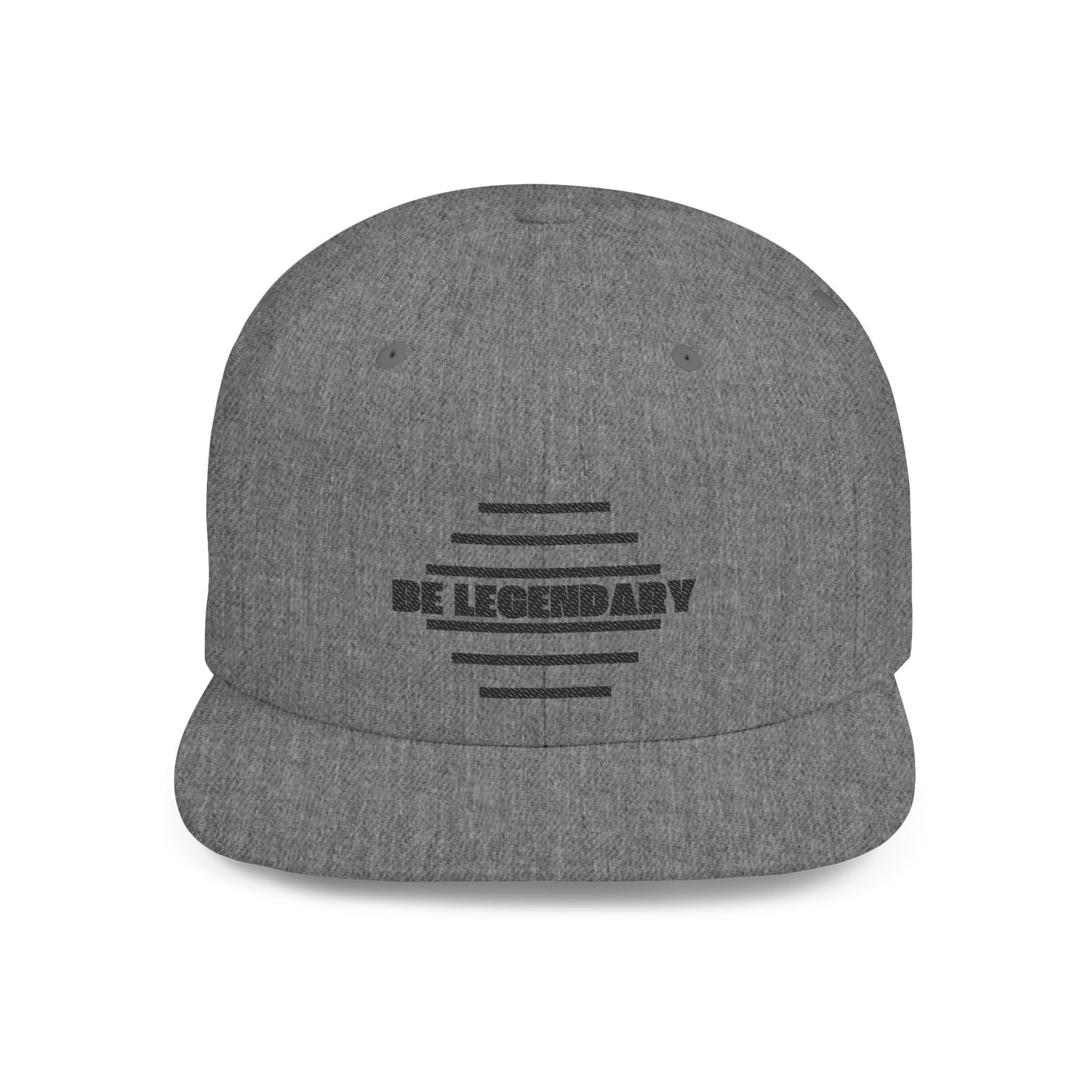 Be Legendary Flat Bill Snapback Cap - Stylish & Trendy Hat for Everyday Wear