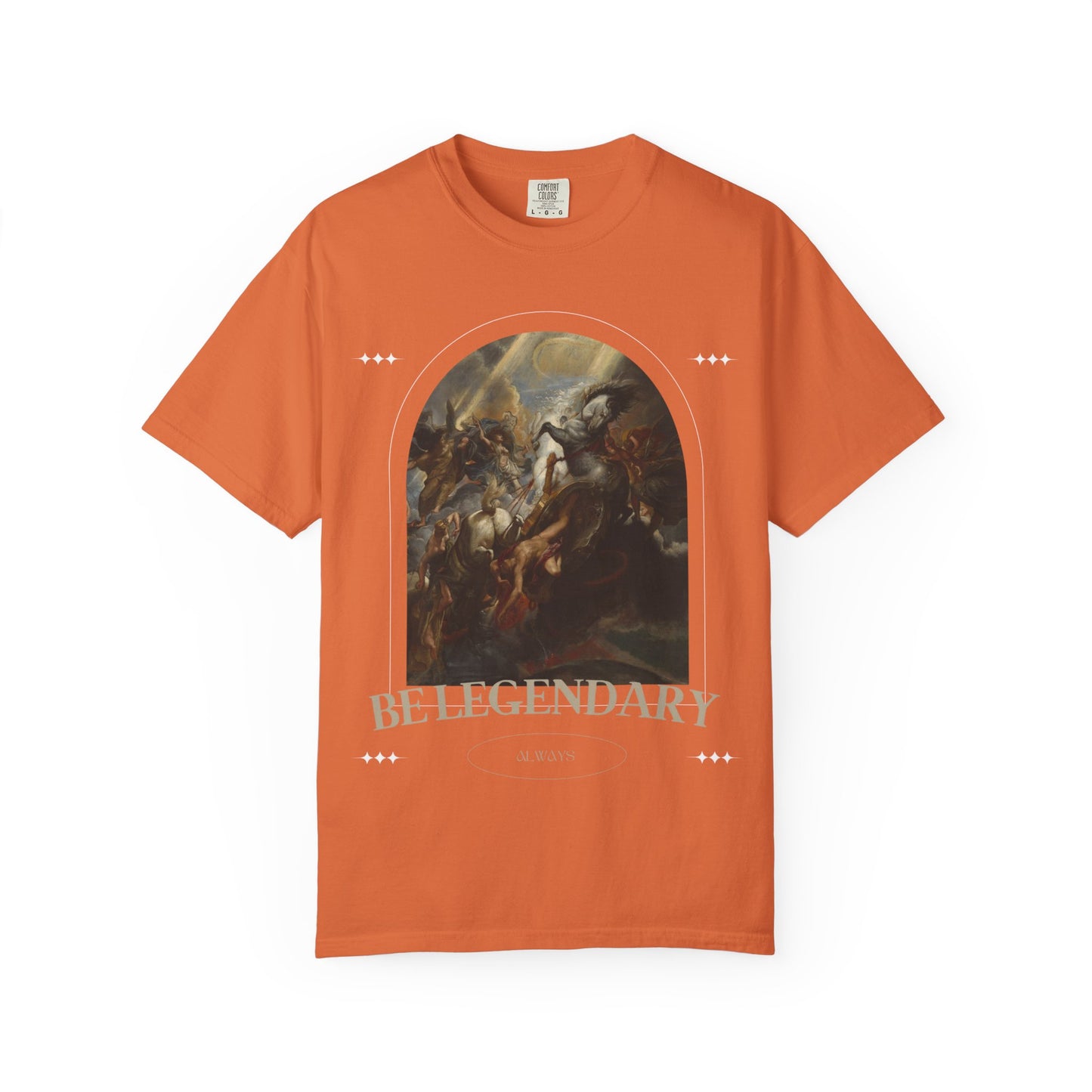 Be Legendary "16 Chapels"Unisex Garment-Dyed T-shirt | Motivational Fitness Tee
