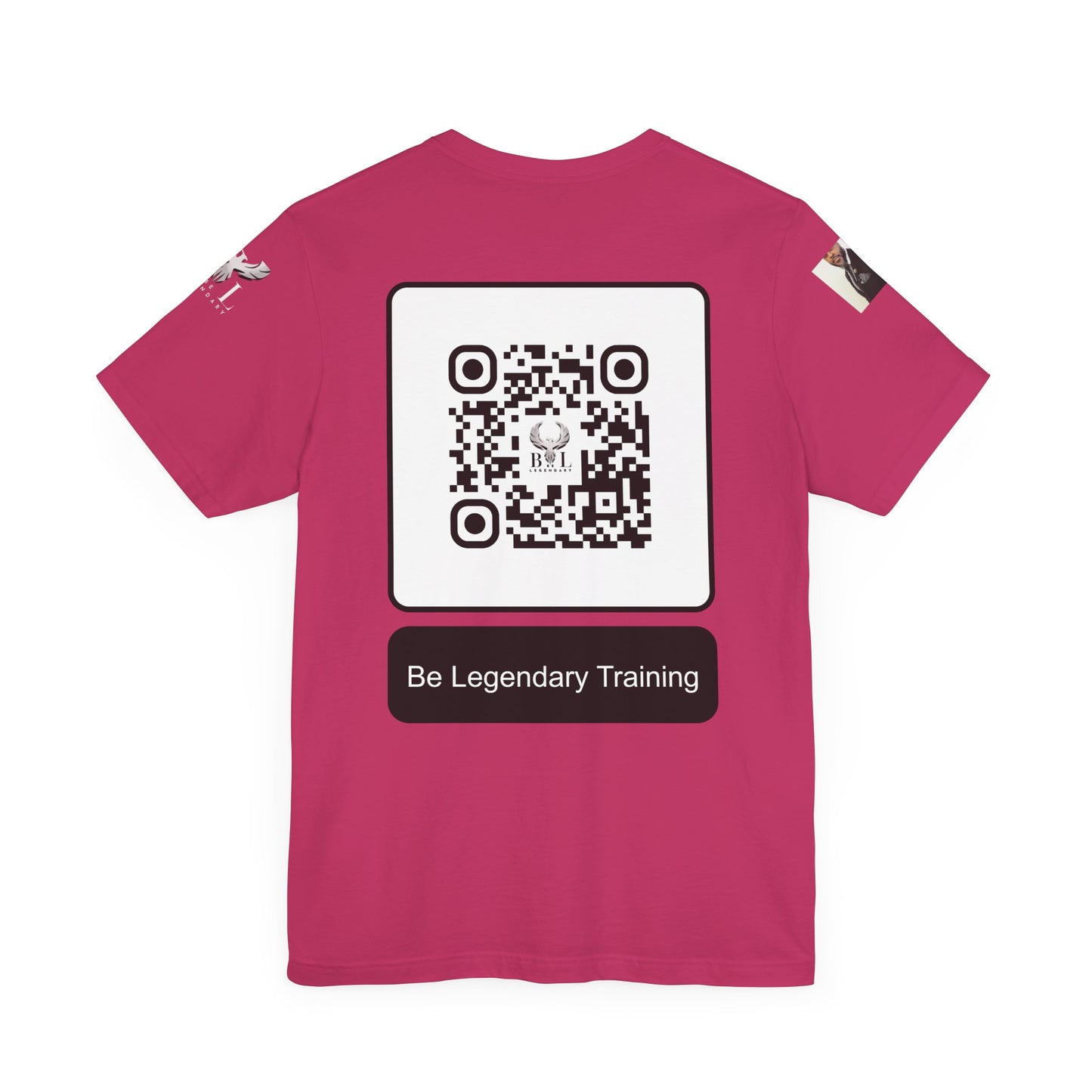 Be Legendary "Pearly Gates" Inspirational Unisex Tee: 'Blessings from Heaven' - Orange Short Sleeve Shirt