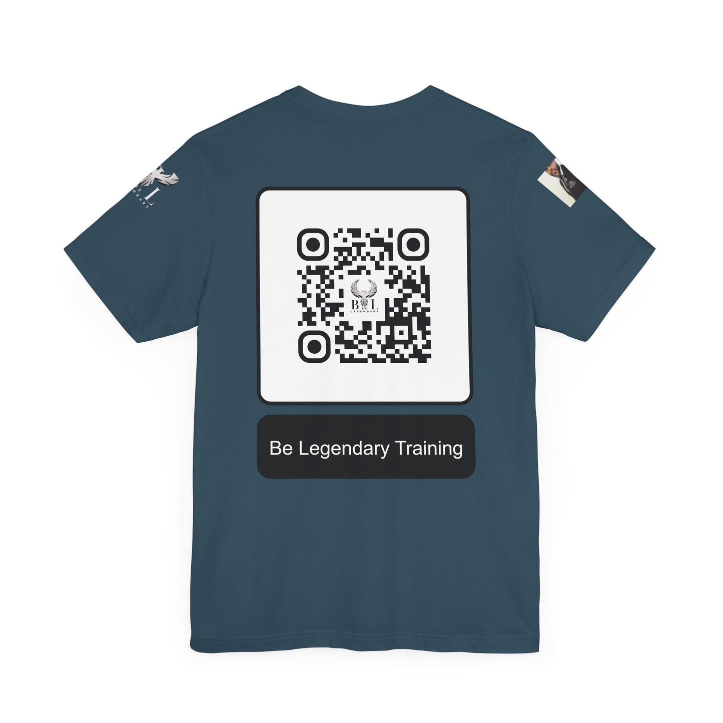 Be Legendary "Pearly Gates" Inspirational Unisex Tee: 'Blessings from Heaven' - Orange Short Sleeve Shirt