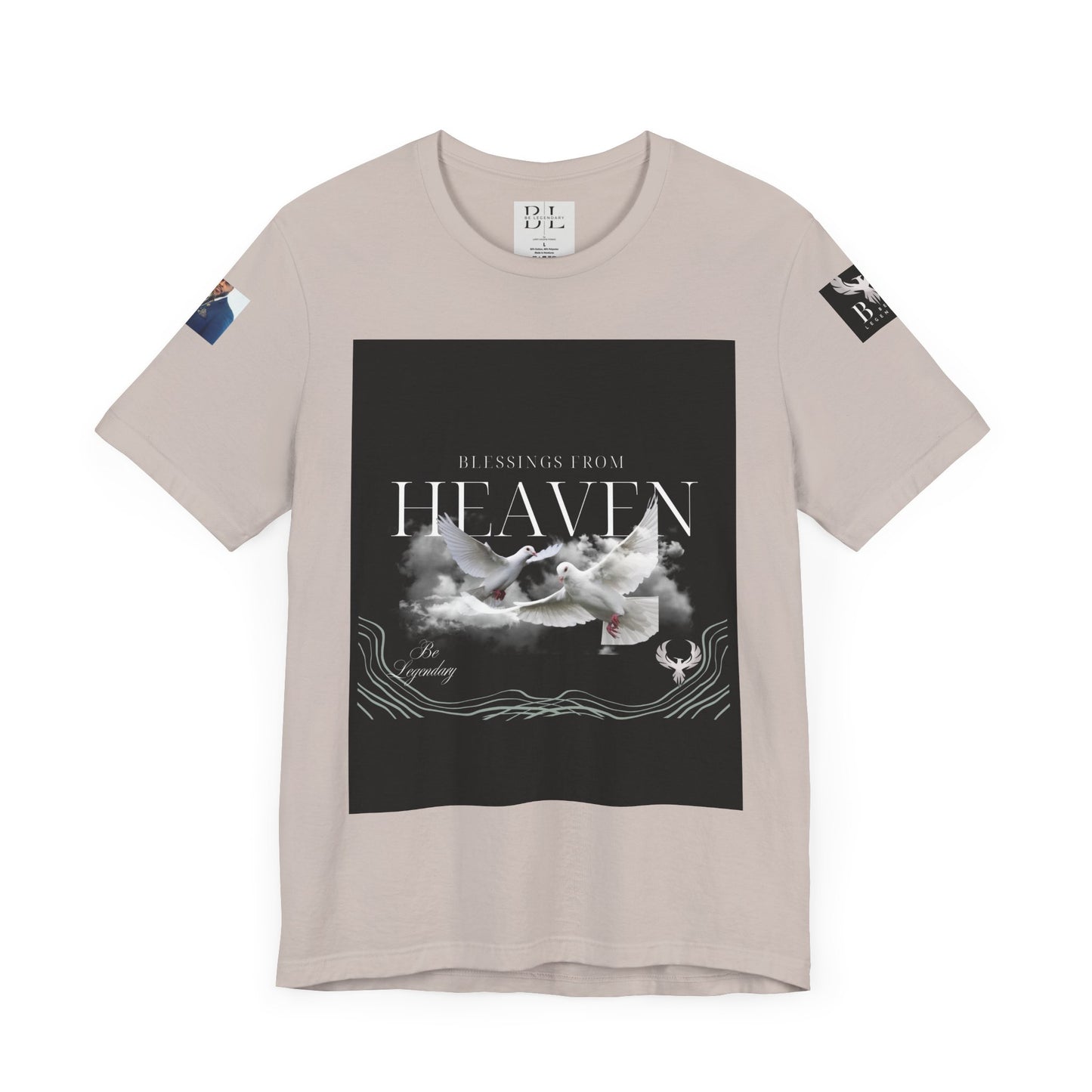 Be Legendary "When Doves Fly" Unisex Heavenly Doves Jersey Short Sleeve Tee