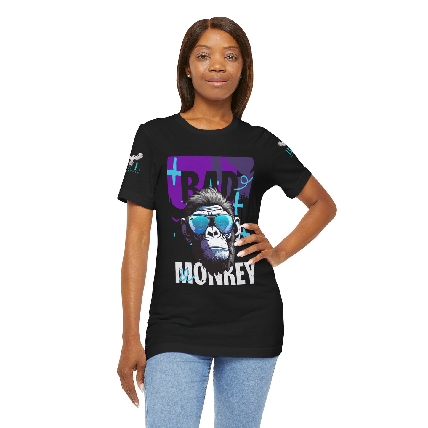Be Legendary Cool Bad Monkey Tee - Unisex Short Sleeve Graphic Shirt