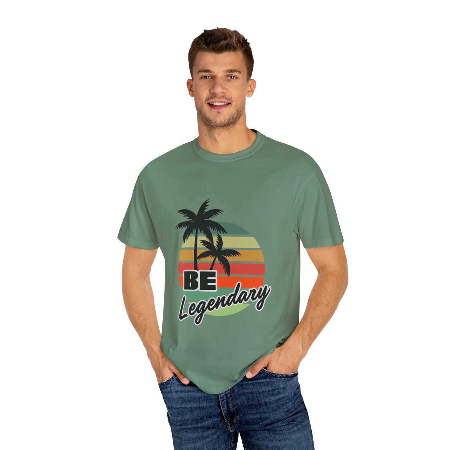 Be Legendary Unisex "Palm Sunday" Garment-Dyed T-Shirt - Perfect for Summer Vibes