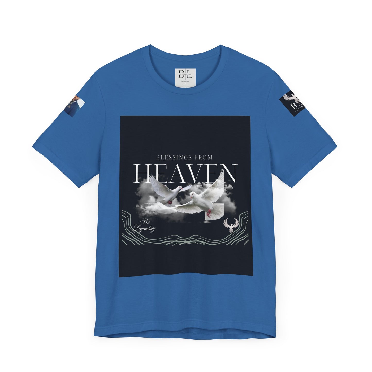 Be Legendary "When Doves Fly" Unisex Heavenly Doves Jersey Short Sleeve Tee