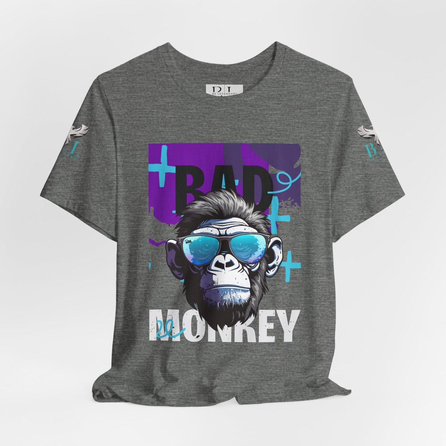 Be Legendary Cool Bad Monkey Tee - Unisex Short Sleeve Graphic Shirt