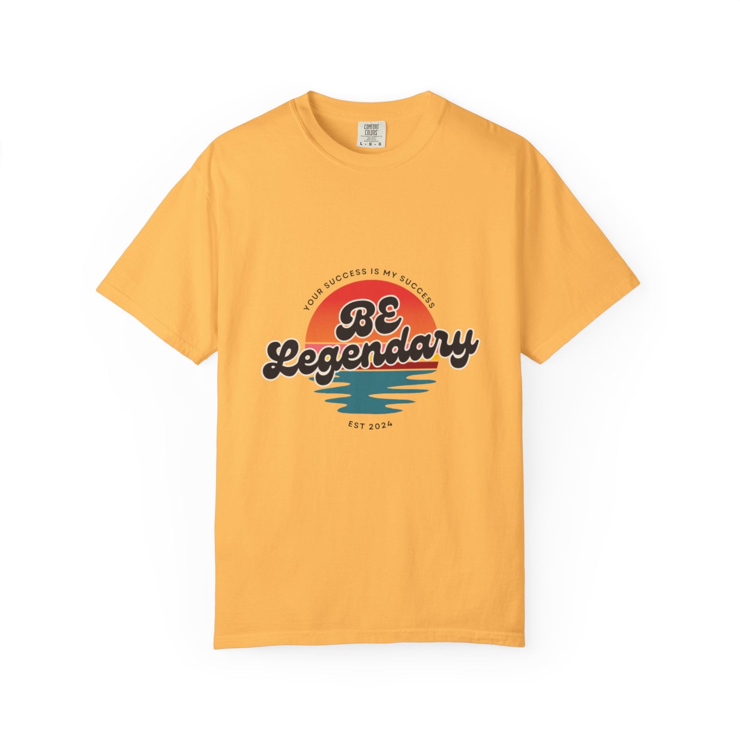 Be Legendary Unisex "Walk On Water" -Dyed T-Shirt – Motivational Tee for Success