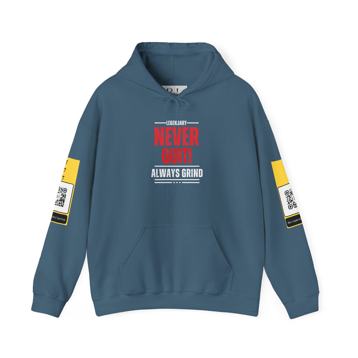 Be Legendary "American Mind State" Grind Hoodie - Unisex Heavy Blend™ Sweatshirt with Motivational Design