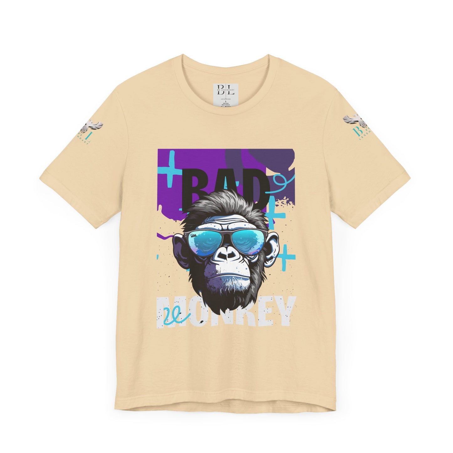 Be Legendary Cool Bad Monkey Tee - Unisex Short Sleeve Graphic Shirt