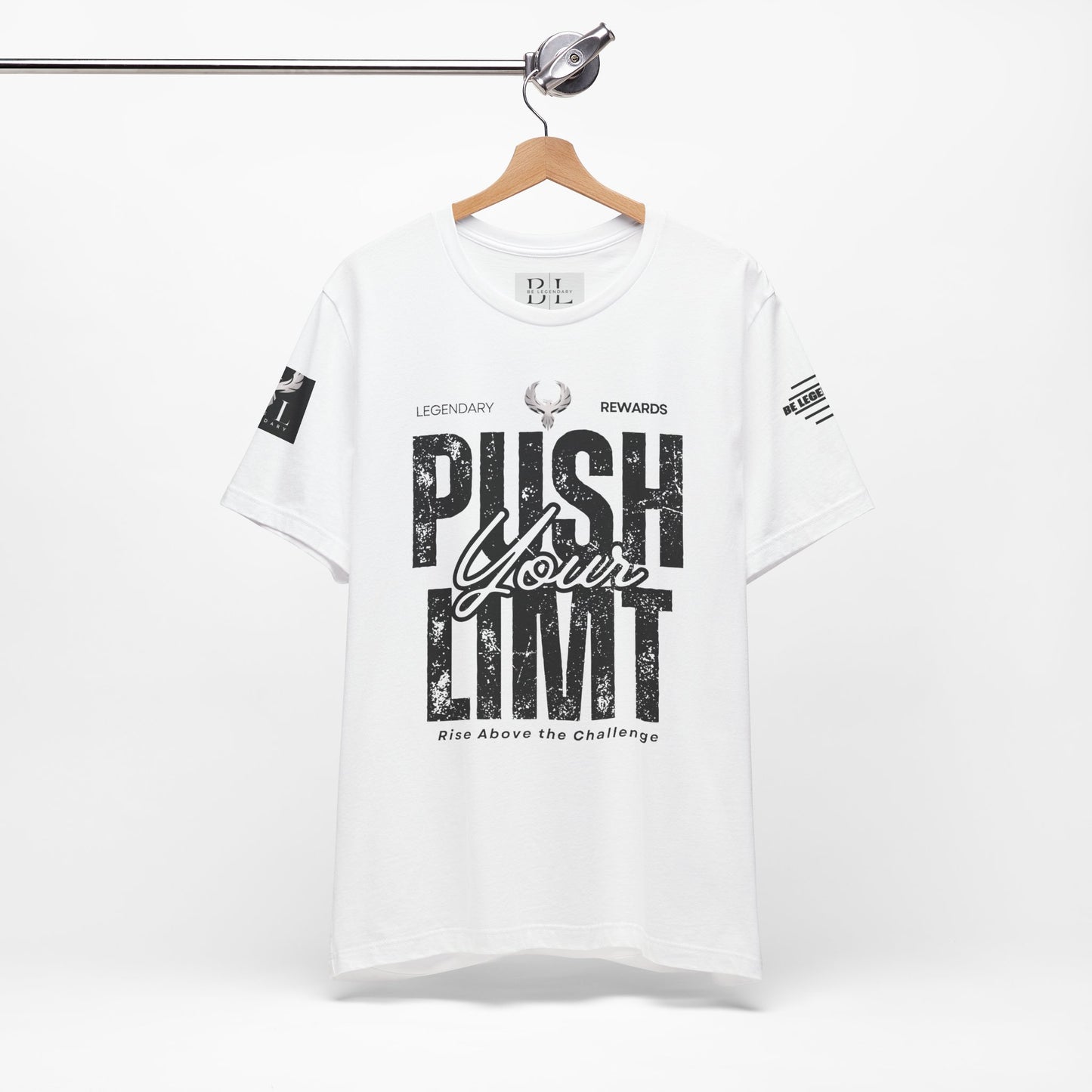 Be Legendary "Push It" Motivational Short Sleeve Tee - 'Push Your Limit'