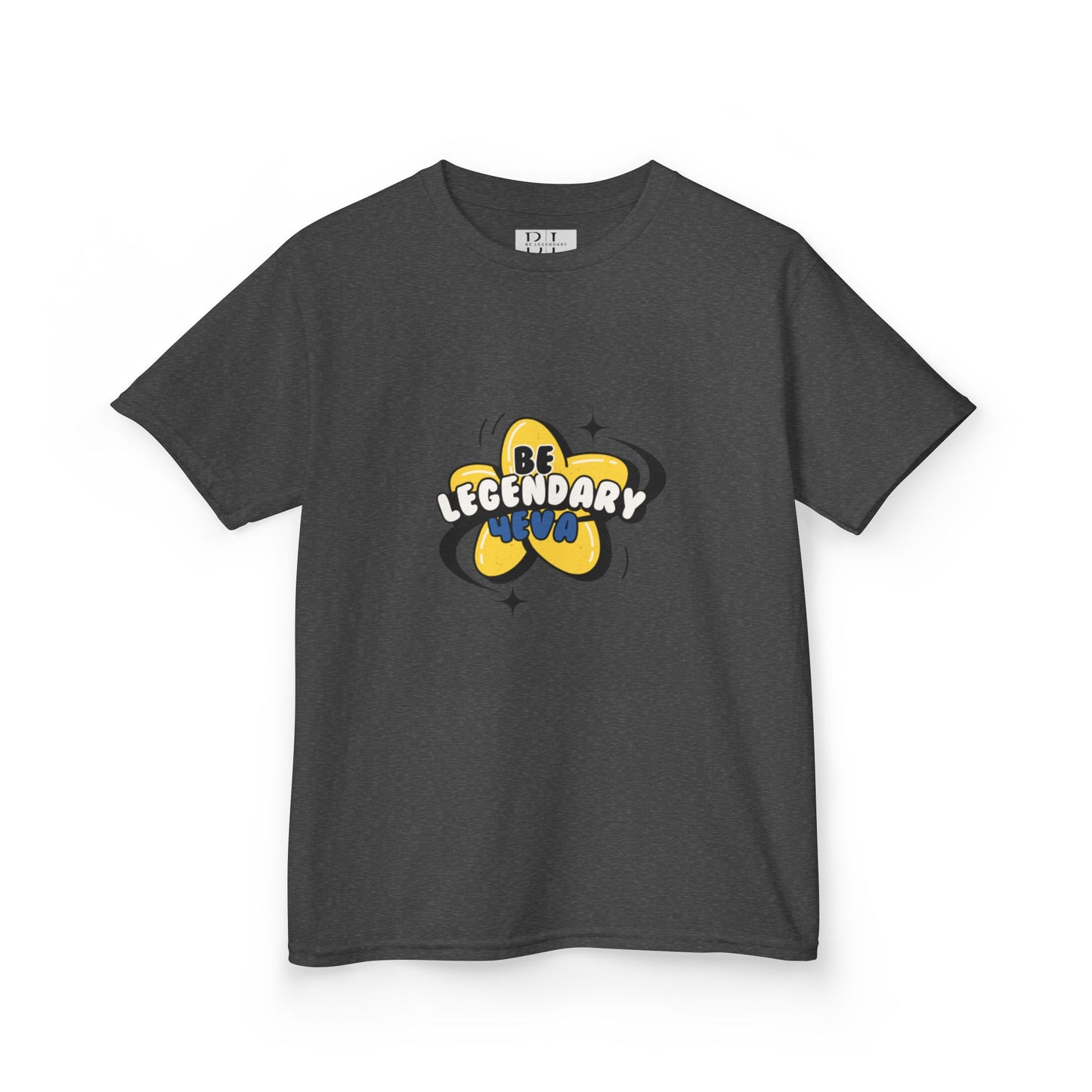 "Kids" Be Legendary Heavy "Star Bright" Cotton Tee – Fun & Inspirational T-Shirt for Young Dreamers