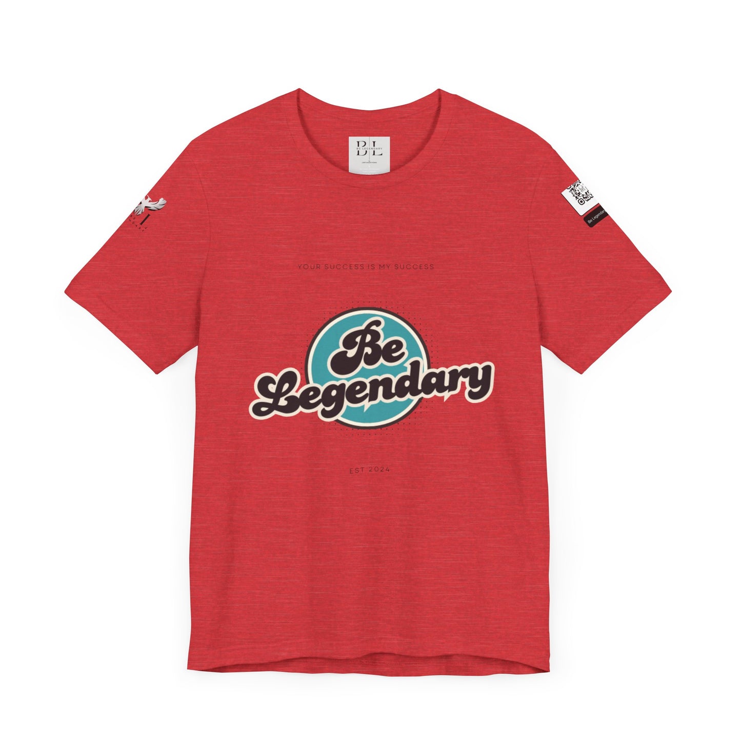 Be Legendary Unisex "Blue Moon" Jersey Short Sleeve Tee - Motivational T-Shirt for Success