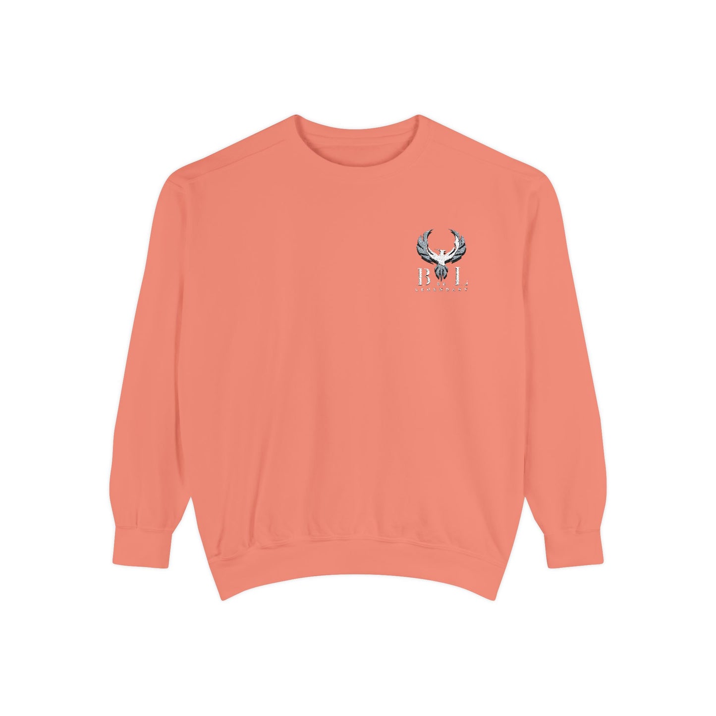 Be Legendary Unisex Garment-Dyed Sweatshirt with Elegant Graphic Design