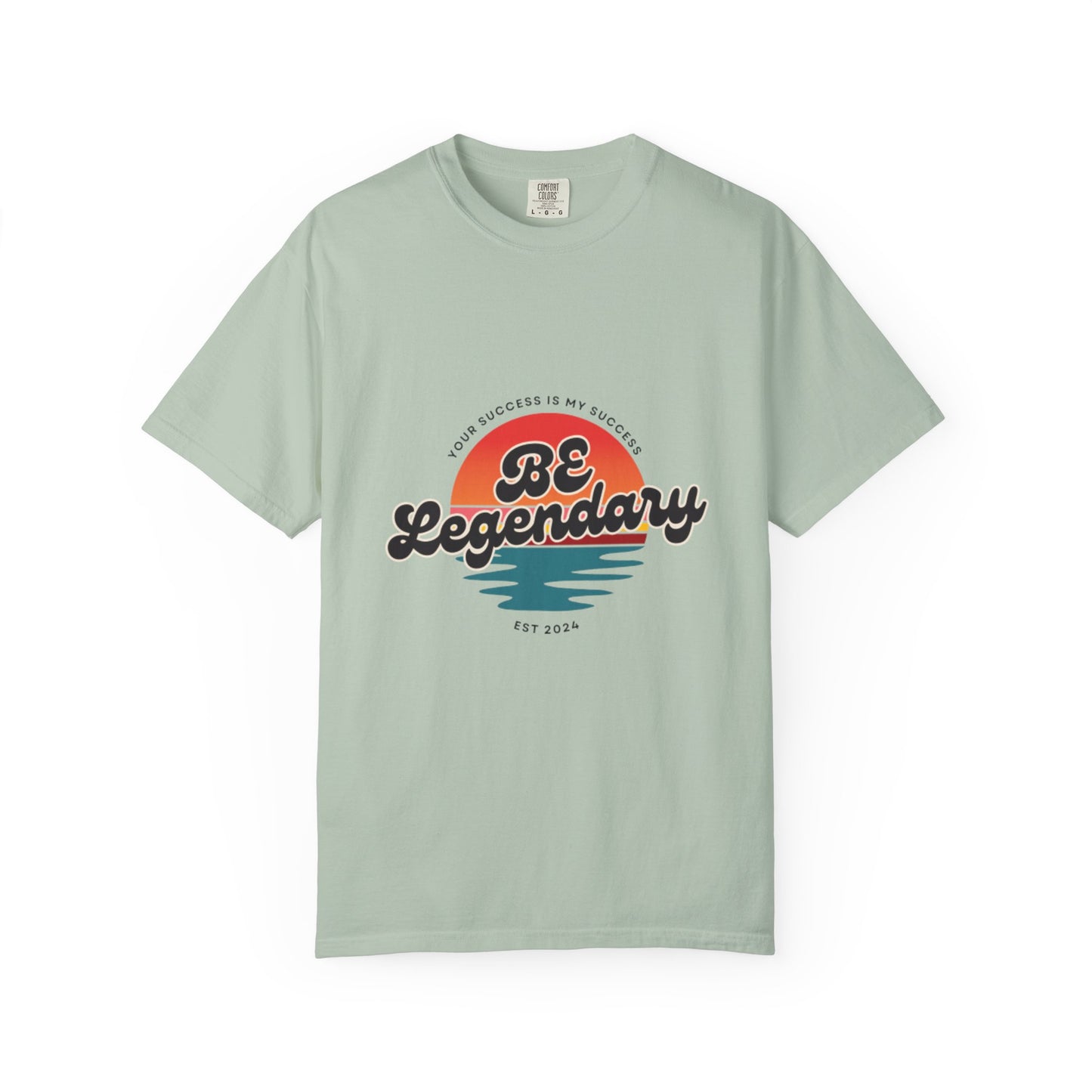 Be Legendary Unisex "Walk On Water" -Dyed T-Shirt – Motivational Tee for Success