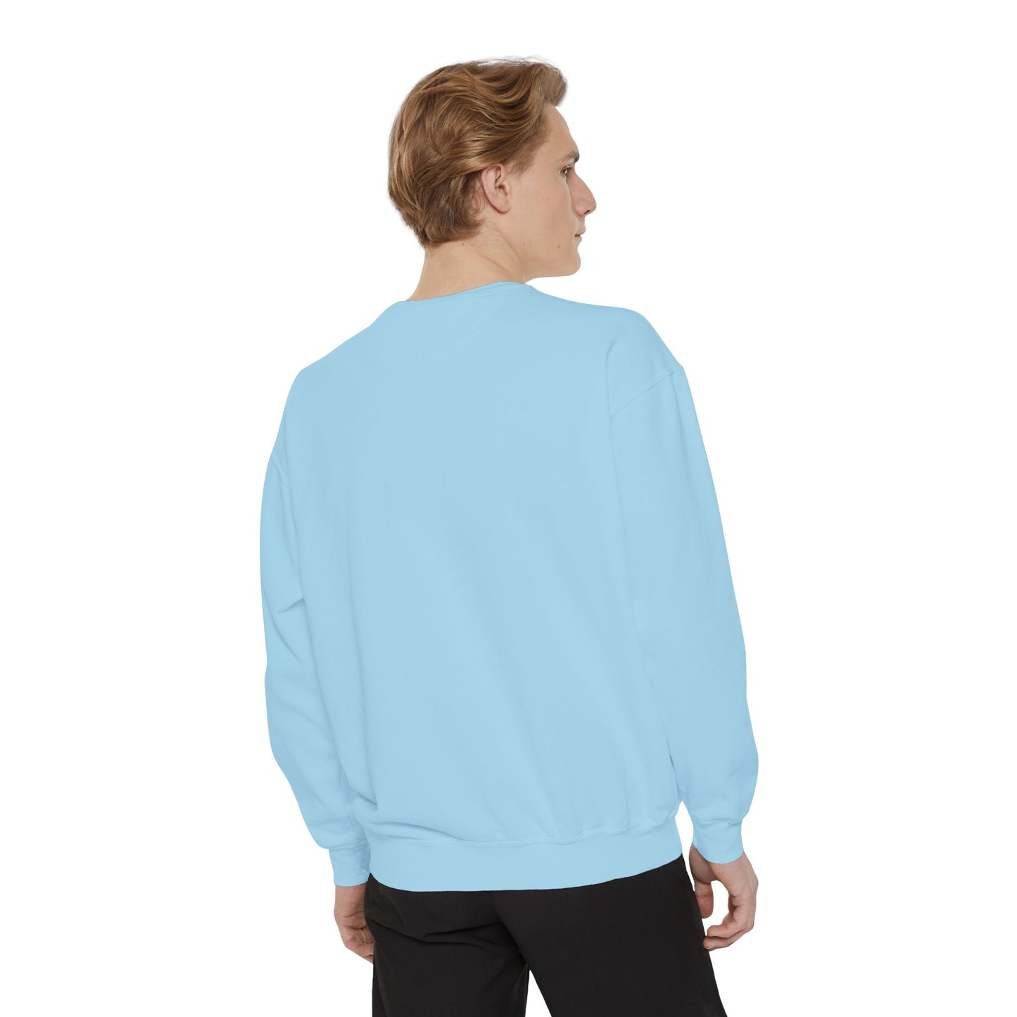 Be Legendary Unisex Garment-Dyed Sweatshirt with Elegant Graphic Design
