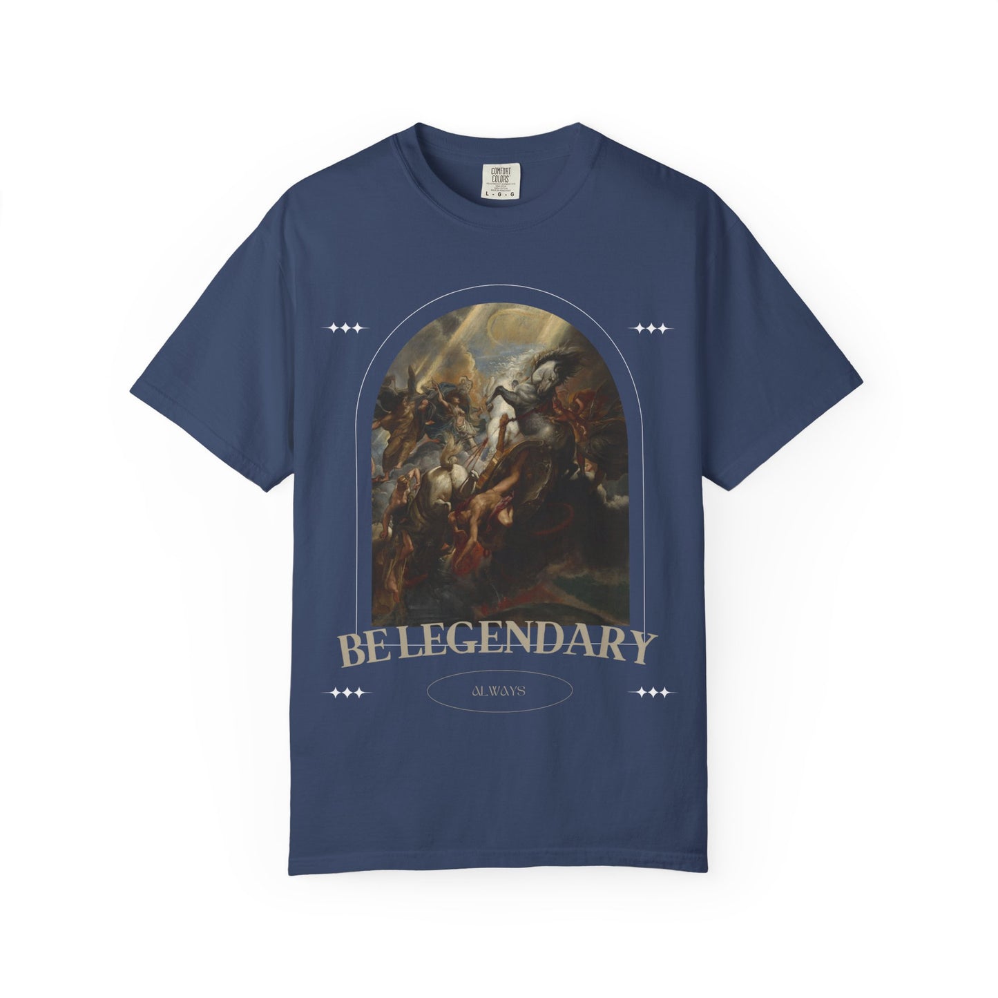 Be Legendary "16 Chapels"Unisex Garment-Dyed T-shirt | Motivational Fitness Tee