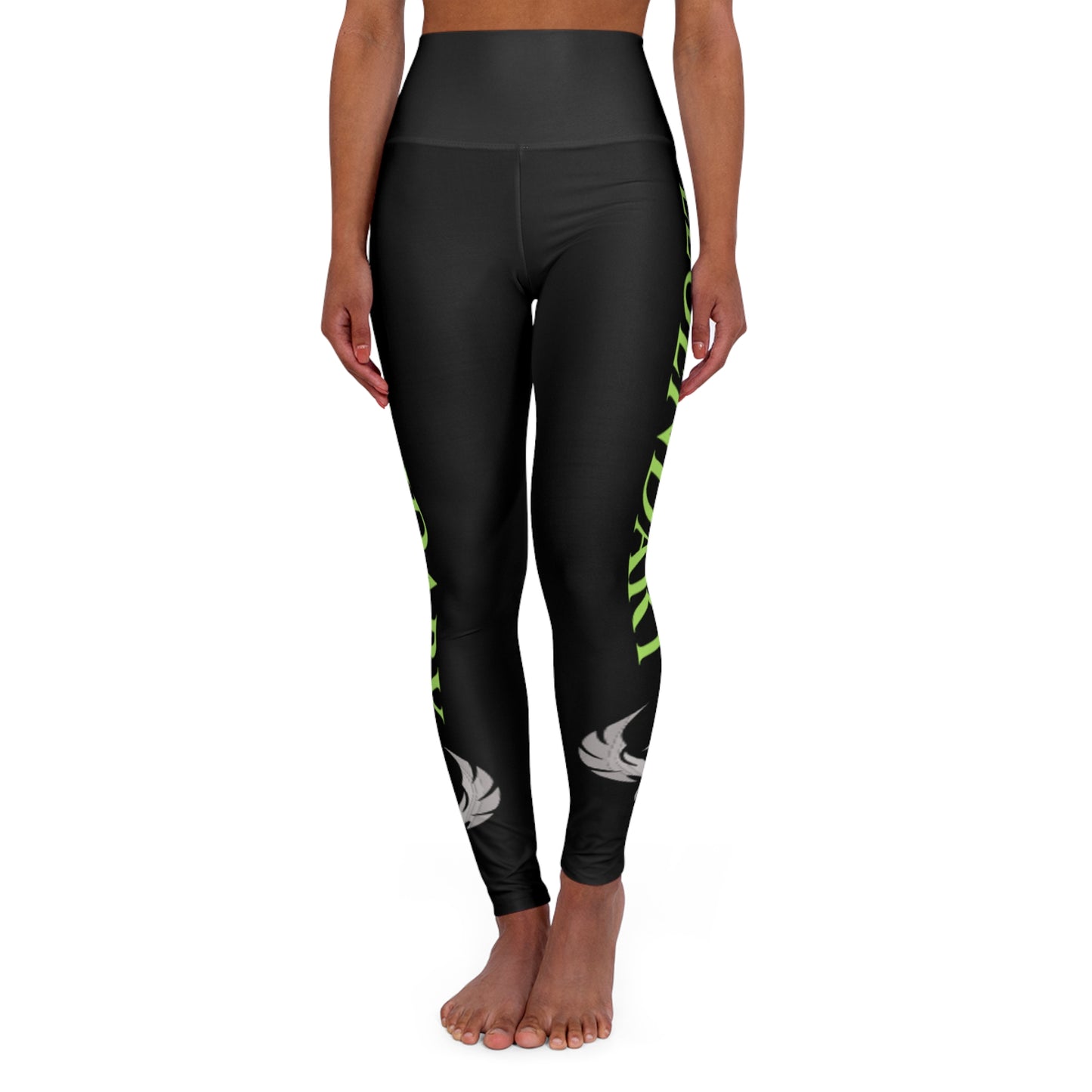 be Legendary "Good Lawd" High Waisted Yoga Leggings with Stylish Design - Perfect for Fitness & Activewear