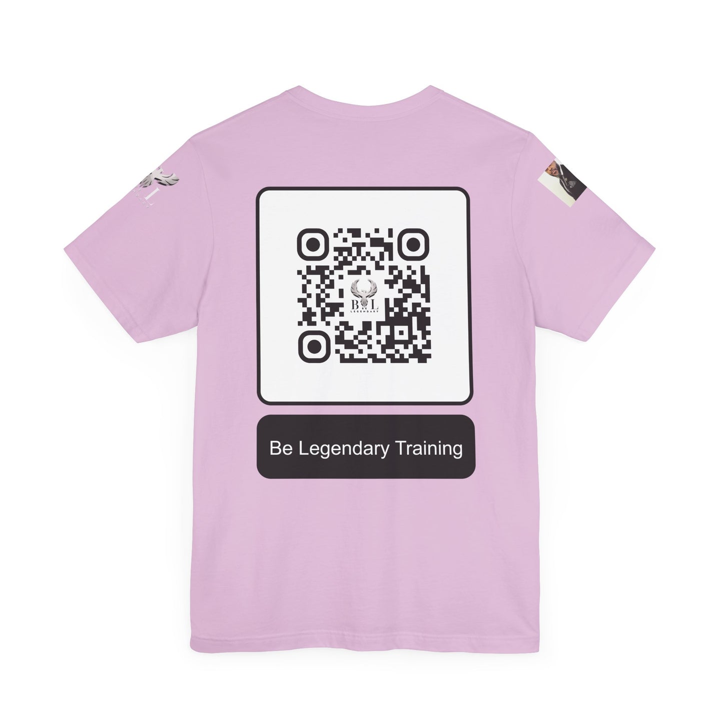 Be Legendary "Pearly Gates" Inspirational Unisex Tee: 'Blessings from Heaven' - Orange Short Sleeve Shirt