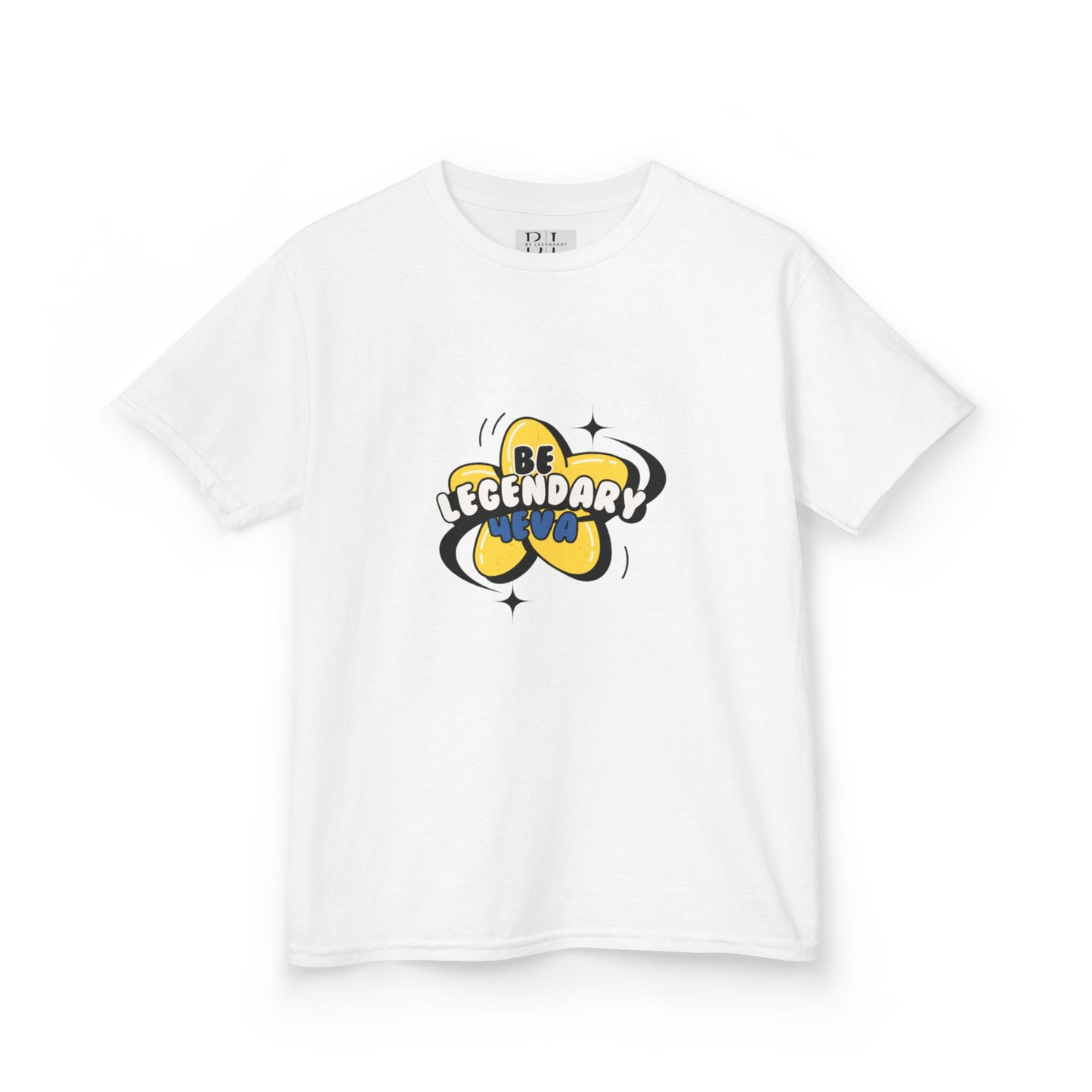 "Kids" Be Legendary Heavy "Star Bright" Cotton Tee – Fun & Inspirational T-Shirt for Young Dreamers