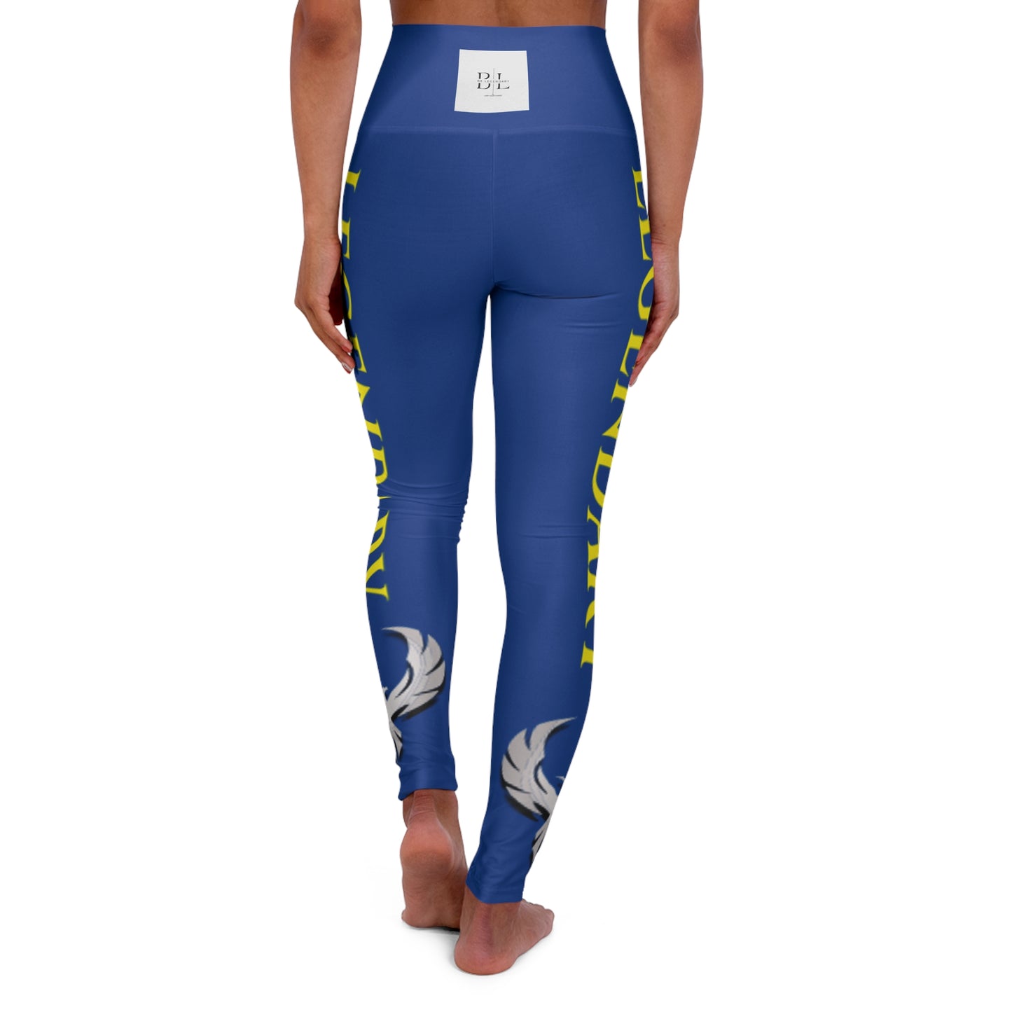 Be Legendary "Good Lawd" High Waisted Yoga Leggings with Motivational Design - Activewear for Fitness Enthusiasts