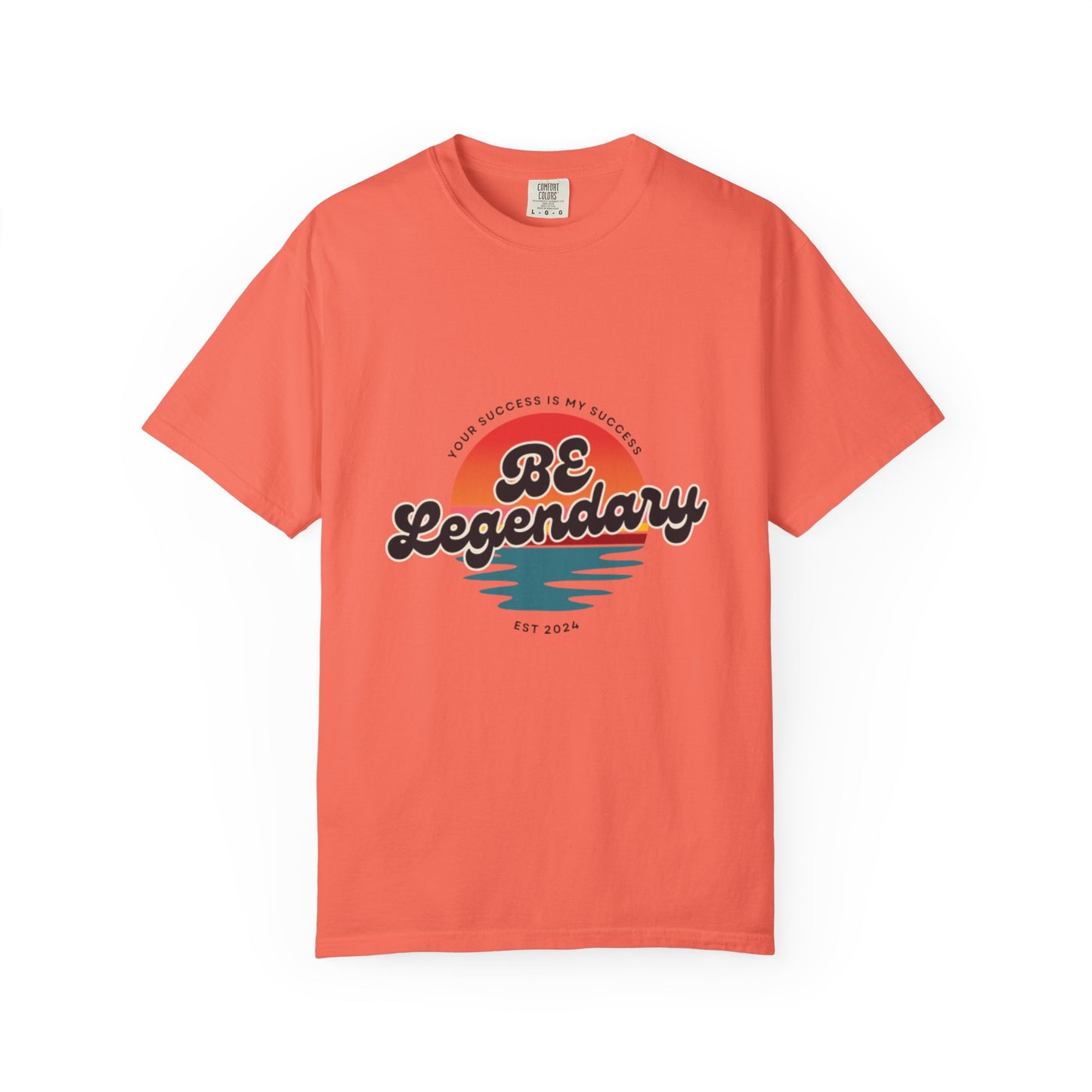 Be Legendary Unisex "Walk On Water" -Dyed T-Shirt – Motivational Tee for Success