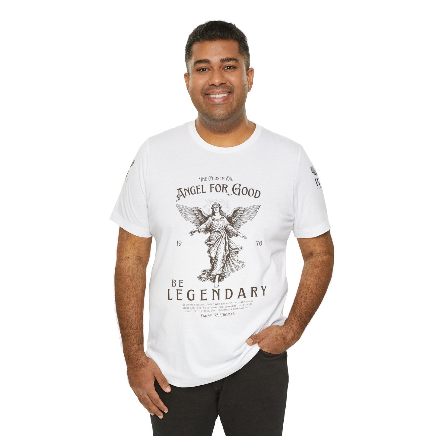 Be Legendary Unisex Jersey Tee - Angel for Good Design