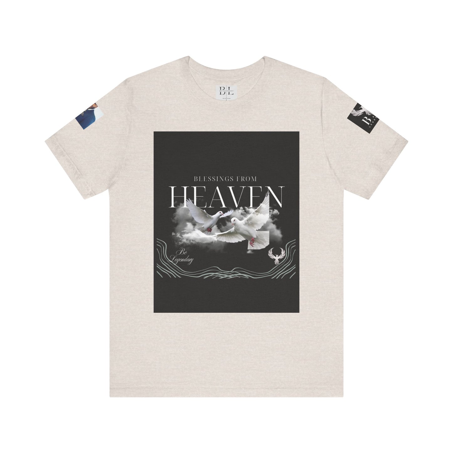 Be Legendary "When Doves Fly" Unisex Heavenly Doves Jersey Short Sleeve Tee