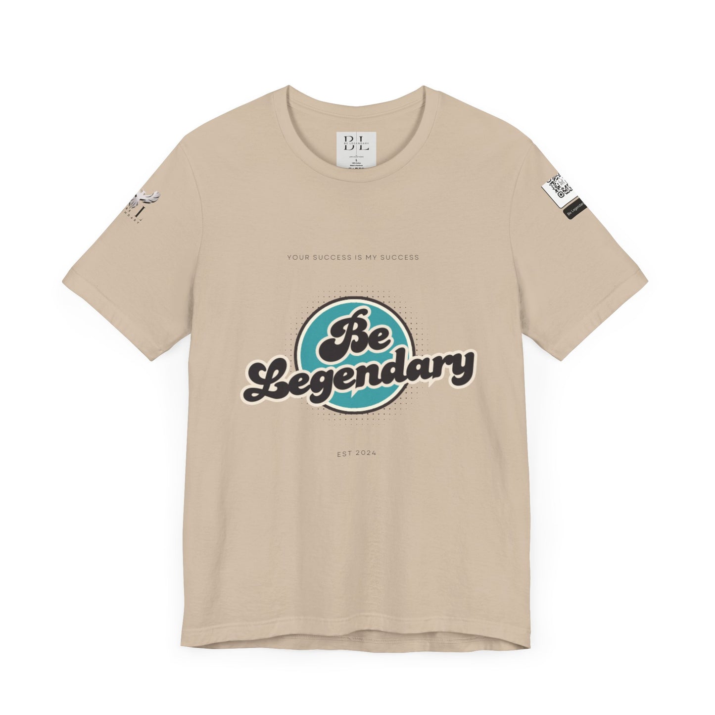 Be Legendary Unisex "Blue Moon" Jersey Short Sleeve Tee - Motivational T-Shirt for Success