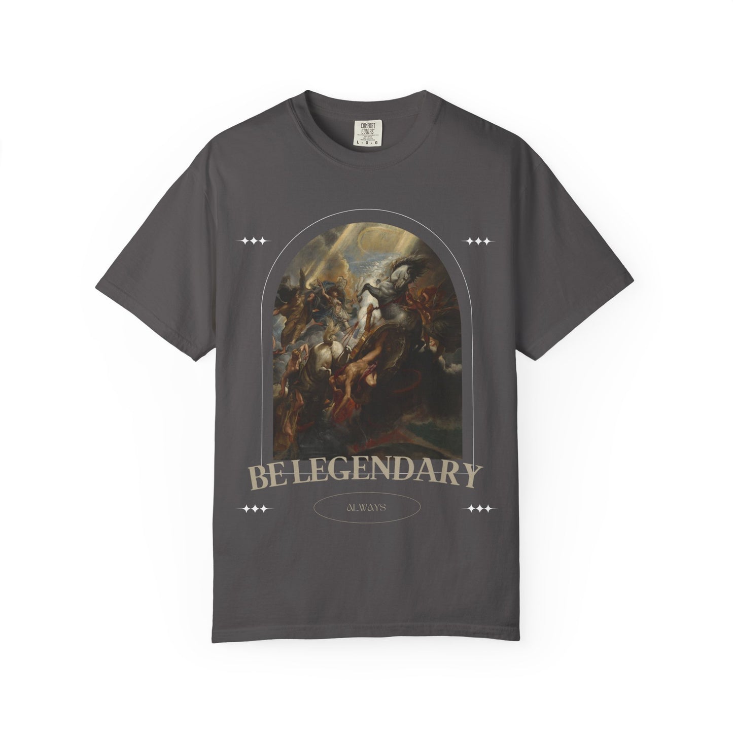 Be Legendary "16 Chapels"Unisex Garment-Dyed T-shirt | Motivational Fitness Tee