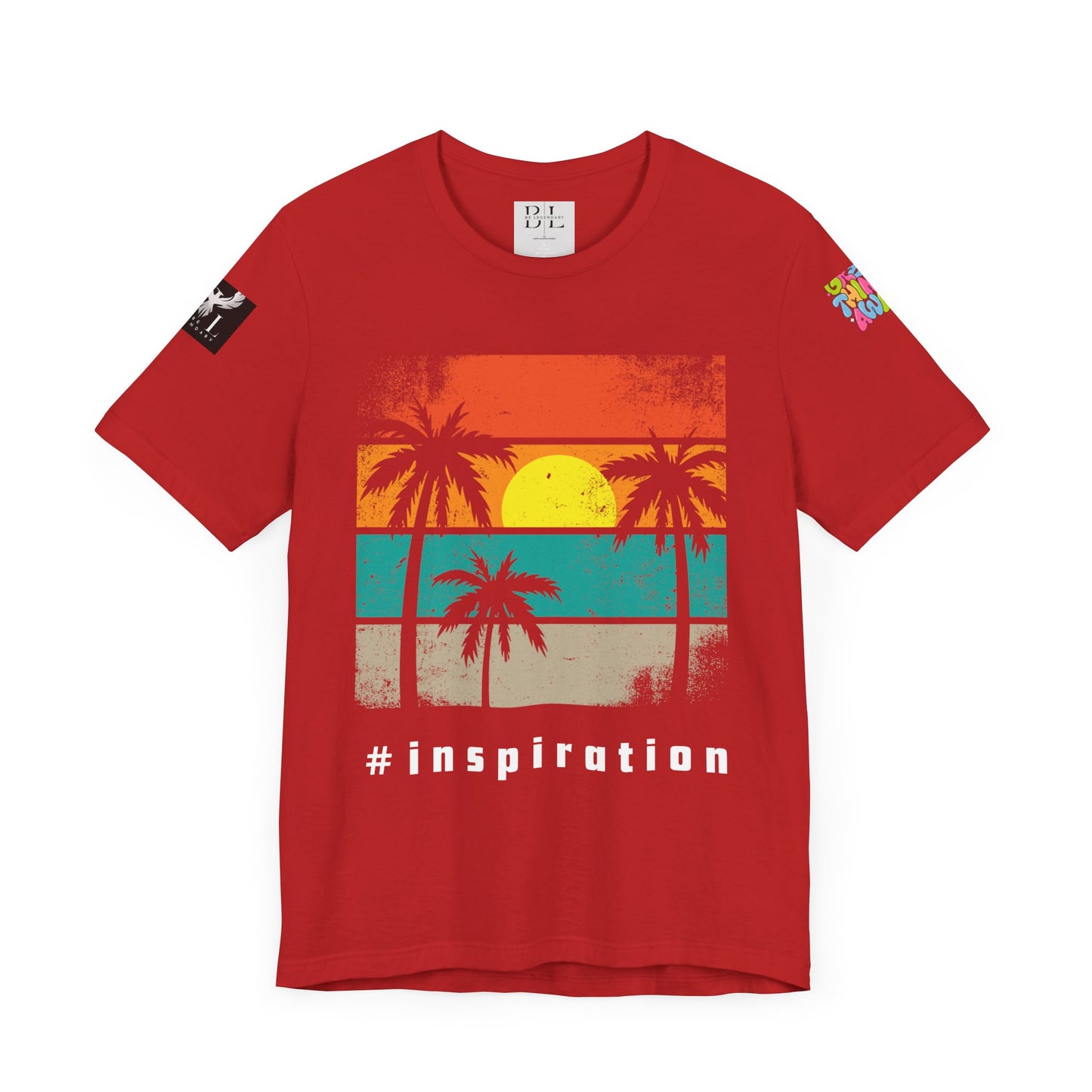 Be Legendary 'Dusk Till Damn" Sunset Inspiration Graphic Tee for Motivational Vibes