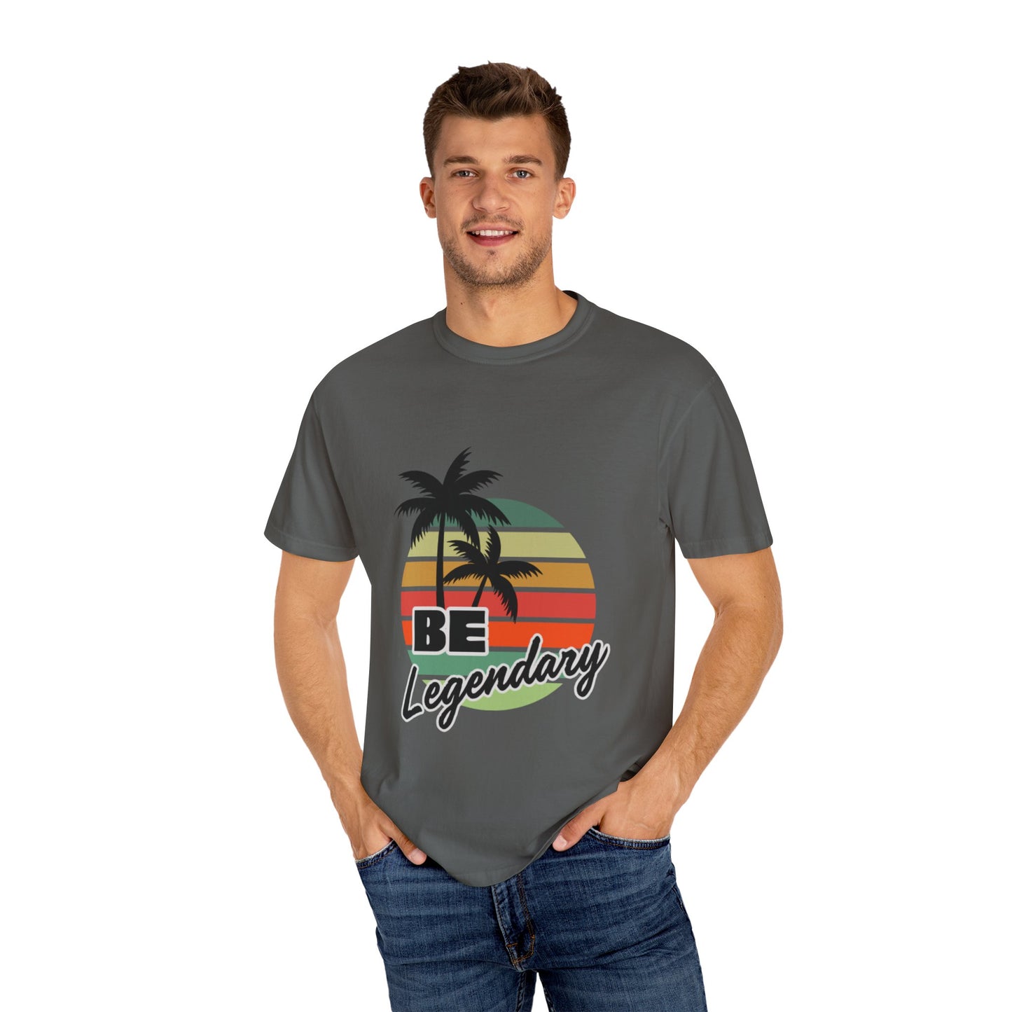 Be Legendary Unisex "Palm Sunday" Garment-Dyed T-Shirt - Perfect for Summer Vibes