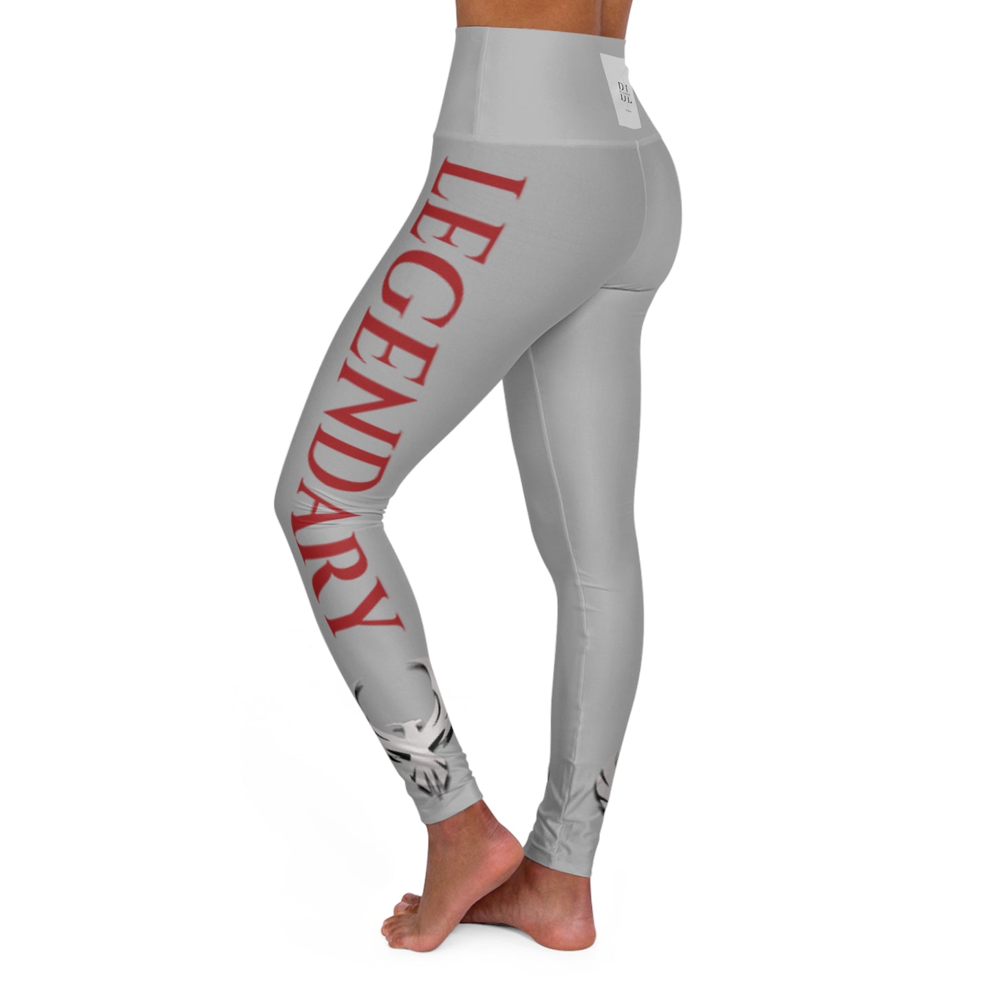 Be Legendary "Good Lawd" High Waisted Yoga Leggings with Inspirational Text - Perfect for Fitness & Everyday Wear