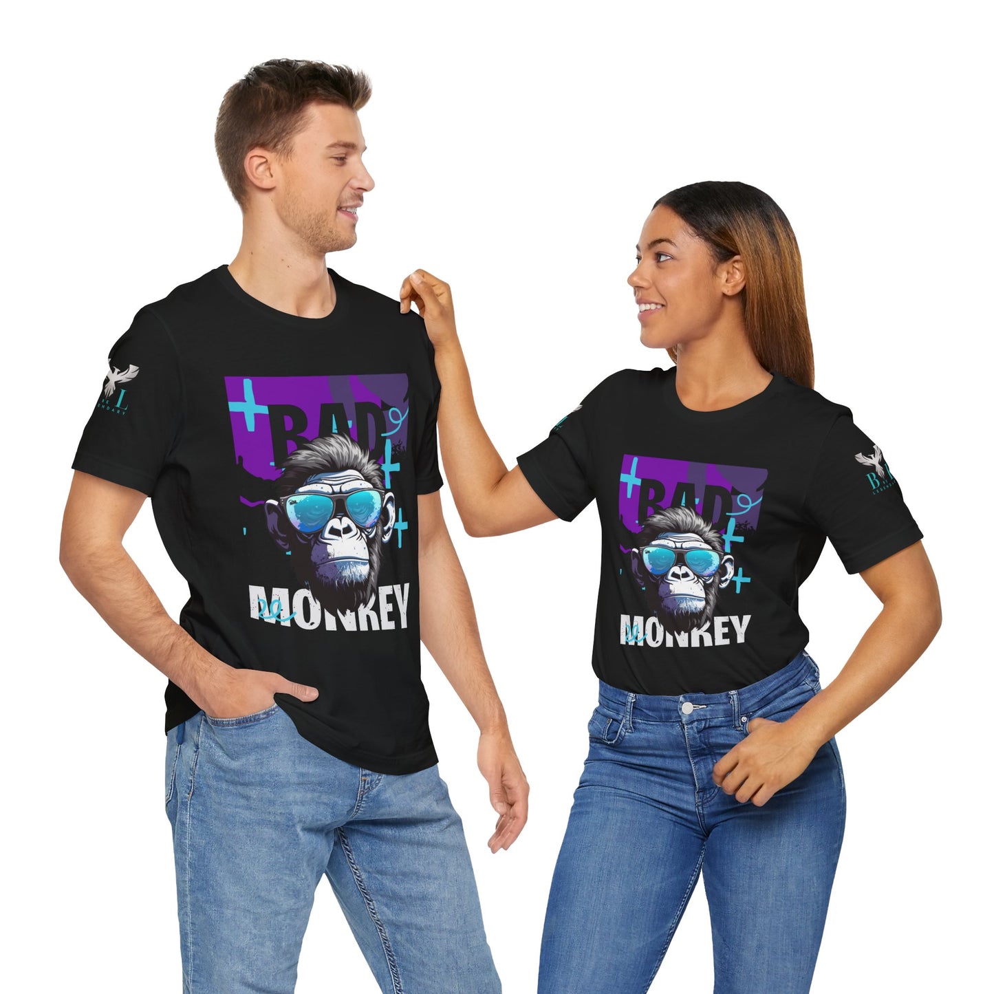 Be Legendary Cool Bad Monkey Tee - Unisex Short Sleeve Graphic Shirt