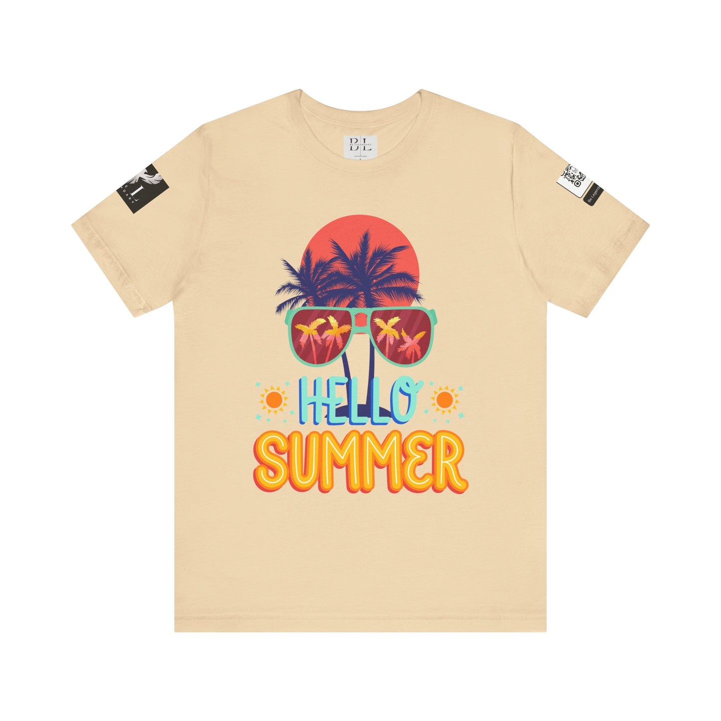 Be Legendary "Hello Summer" Unisex Jersey Short Sleeve Tee - Perfect Beachwear for Summer Celebrations