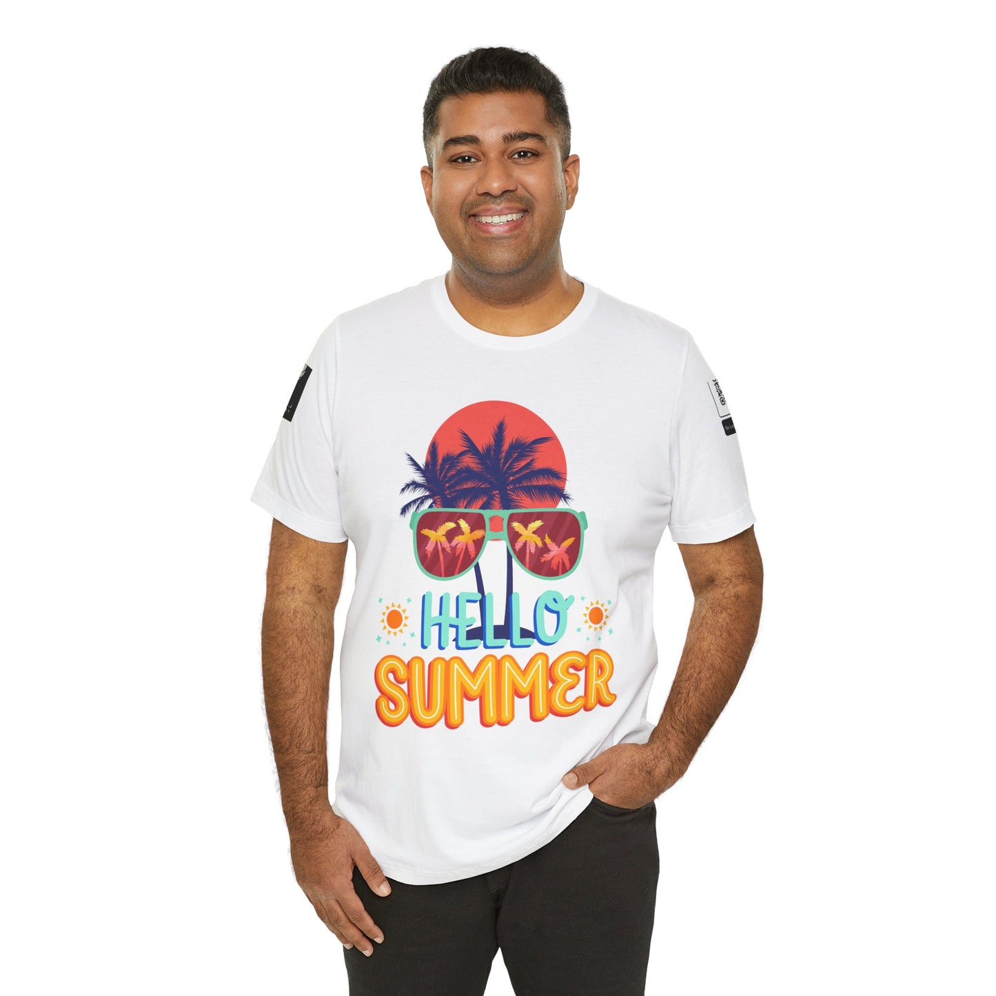 Be Legendary "Hello Summer" Unisex Jersey Short Sleeve Tee - Perfect Beachwear for Summer Celebrations