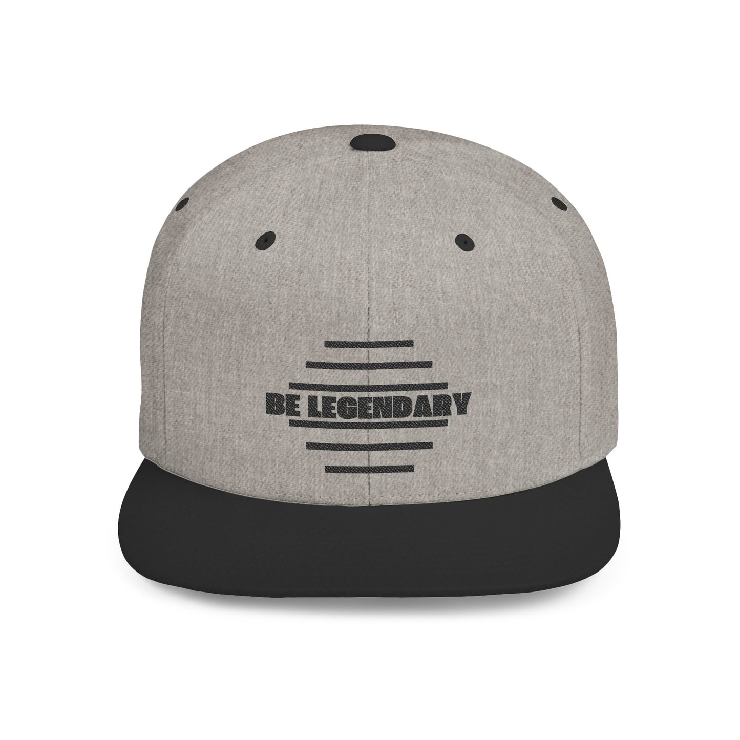 Be Legendary Flat Bill Snapback Cap - Stylish & Trendy Hat for Everyday Wear